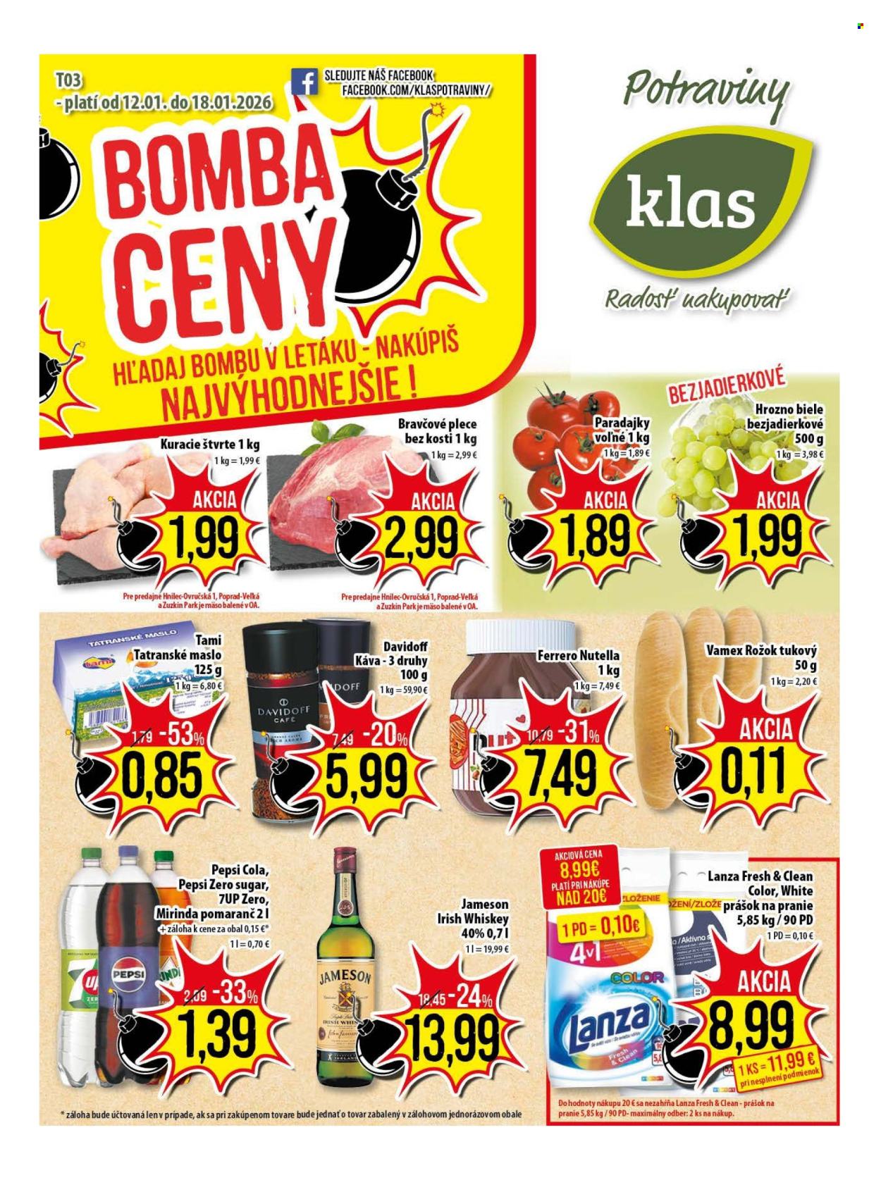 Leták Klas - 12.1.2026 - 18.1.2026. Strana 1