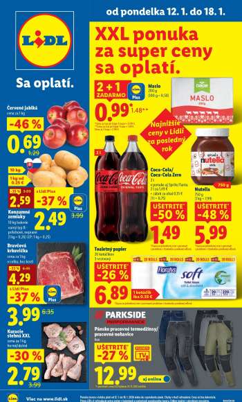 Leták Lidl - 12.1.2026 - 18.1.2026.
