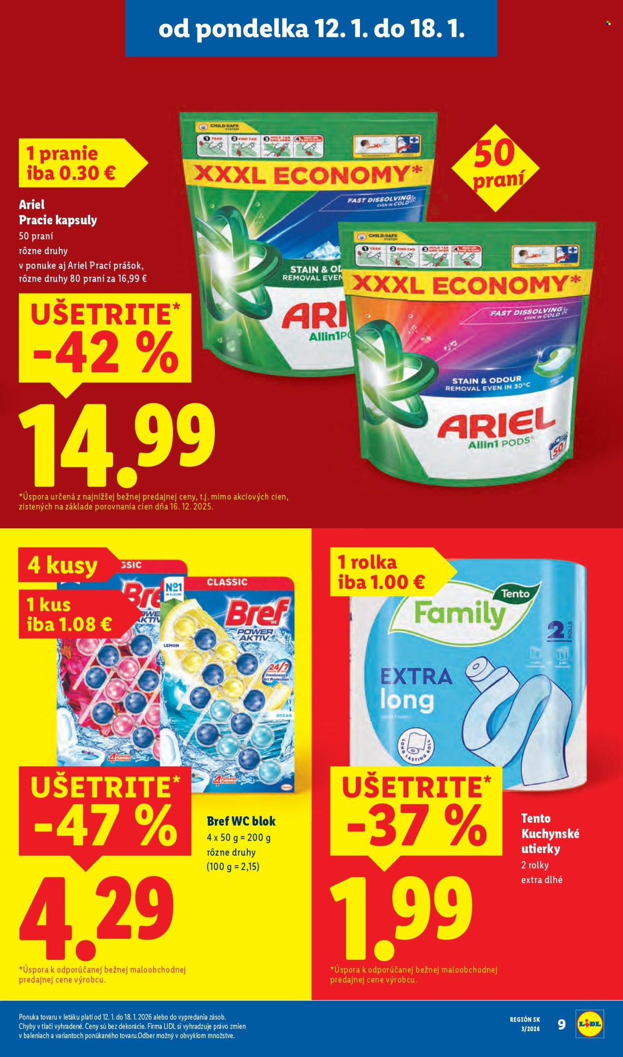 Leták Lidl - 12.1.2026 - 18.1.2026. Strana 9