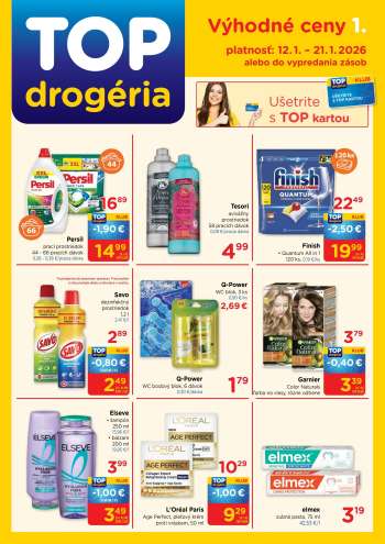 Leták TOP drogéria - 12.1.2026 - 21.1.2026.
