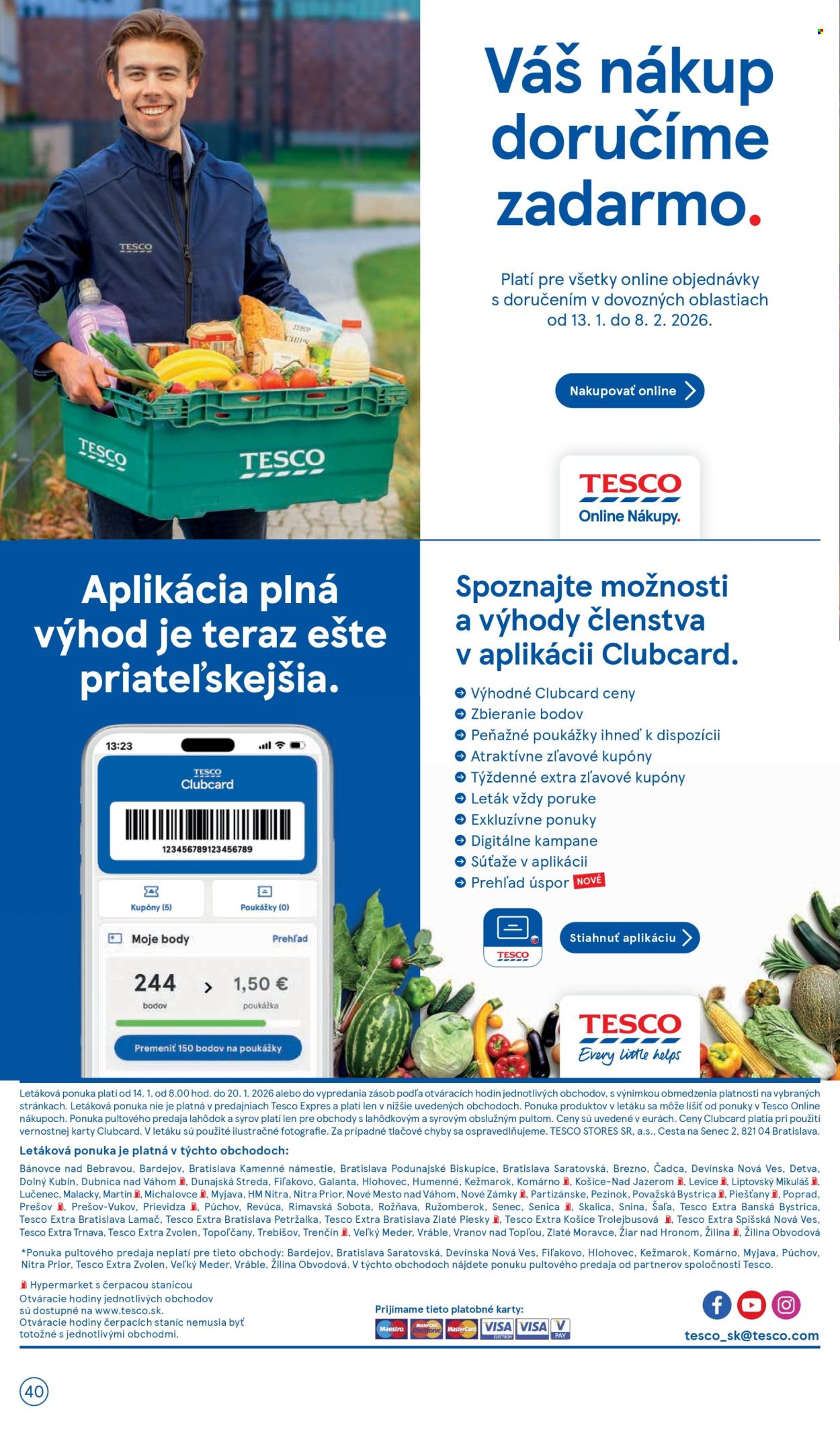 Leták TESCO - 14.1.2026 - 20.1.2026. Strana 40