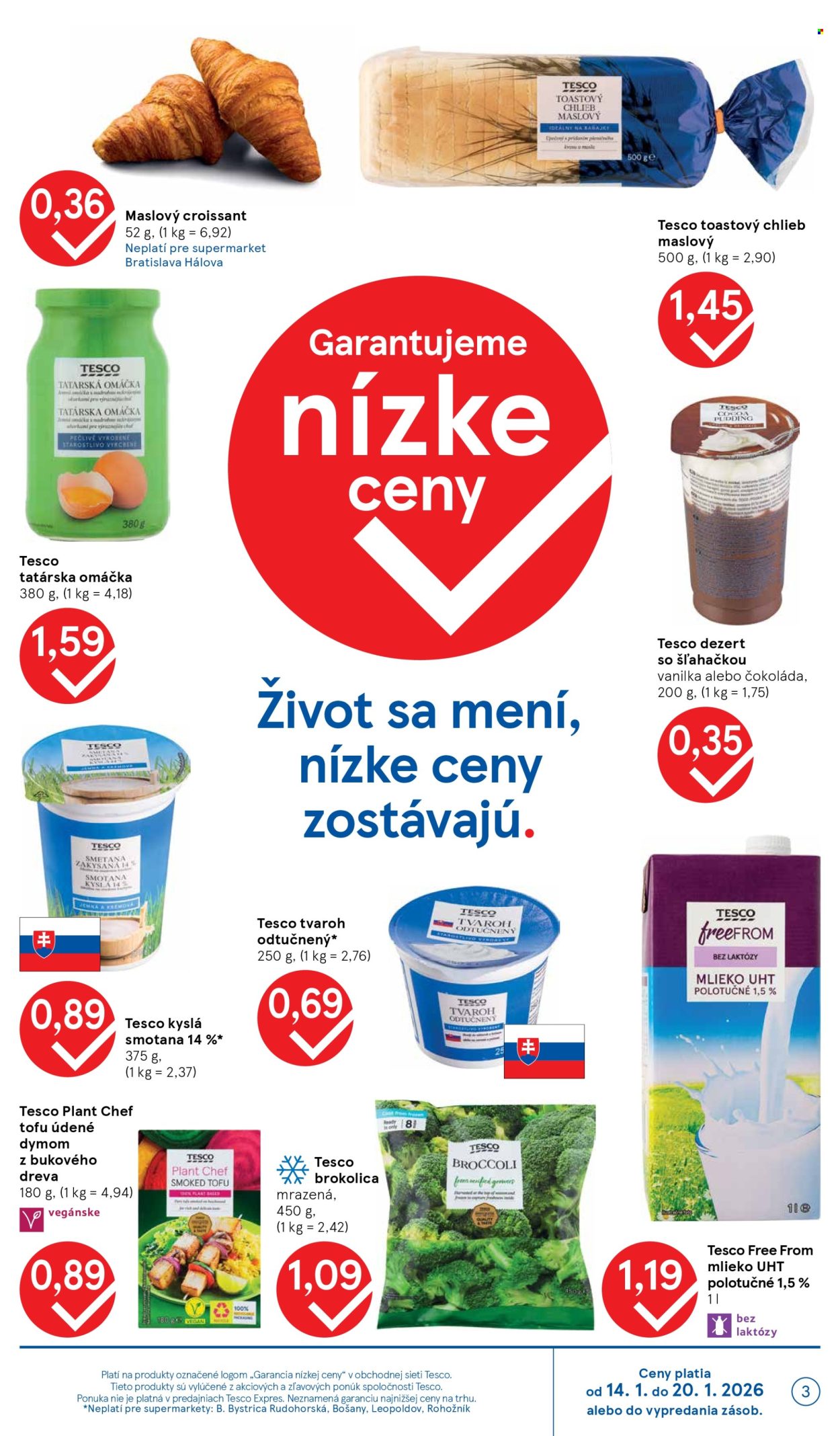 Leták TESCO supermarket - 14.1.2026 - 20.1.2026. Strana 3