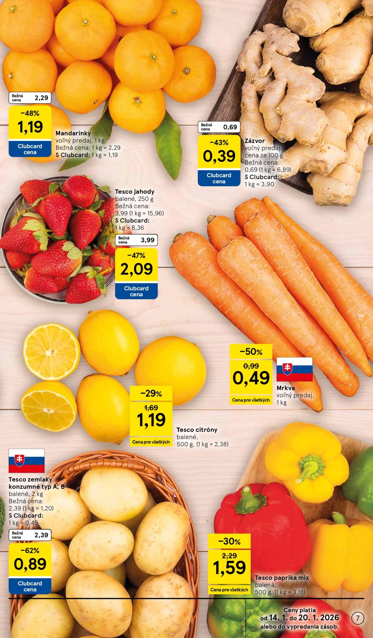Leták TESCO supermarket - 14.1.2026 - 20.1.2026. Strana 7