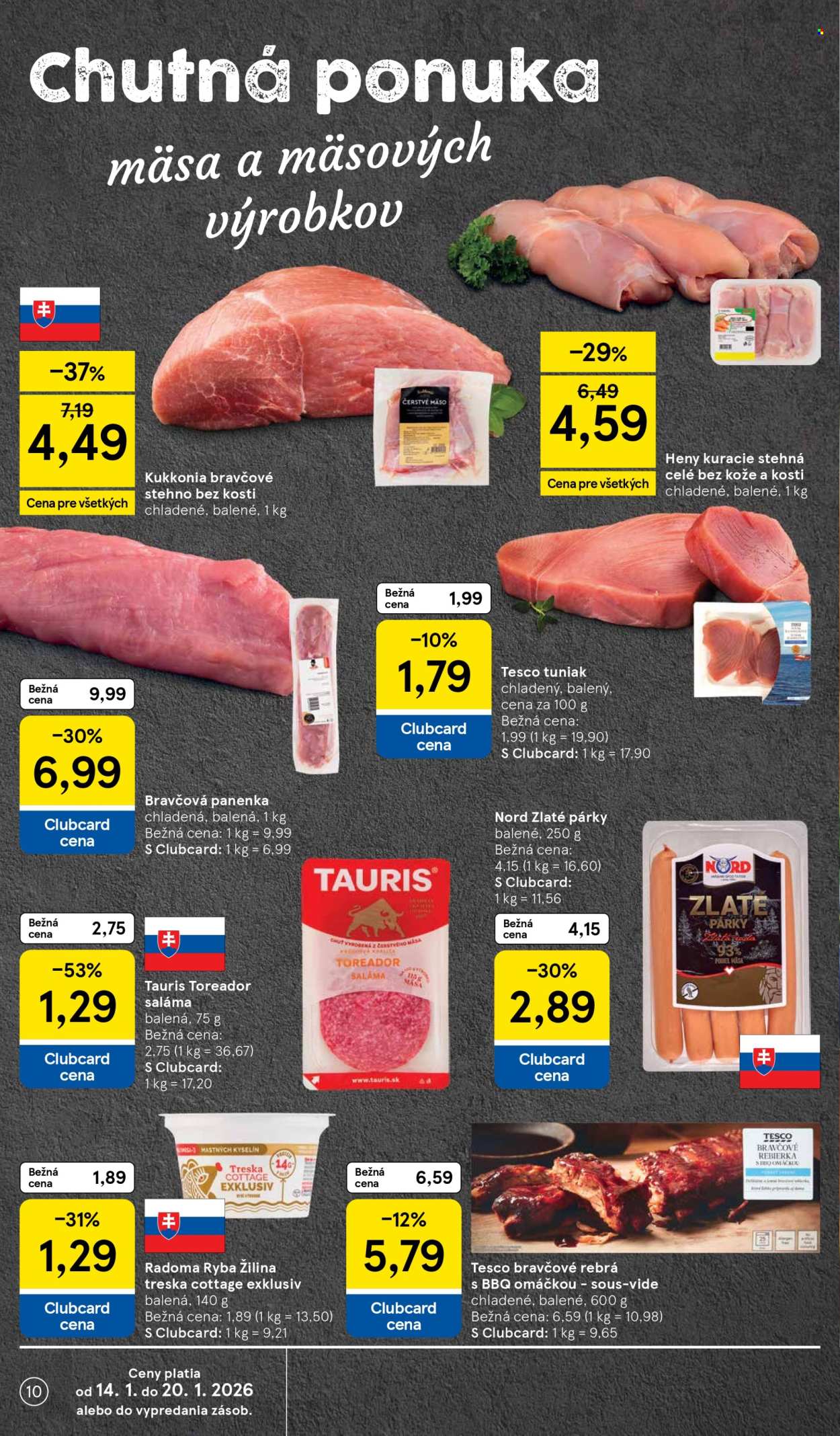 Leták TESCO supermarket - 14.1.2026 - 20.1.2026. Strana 10