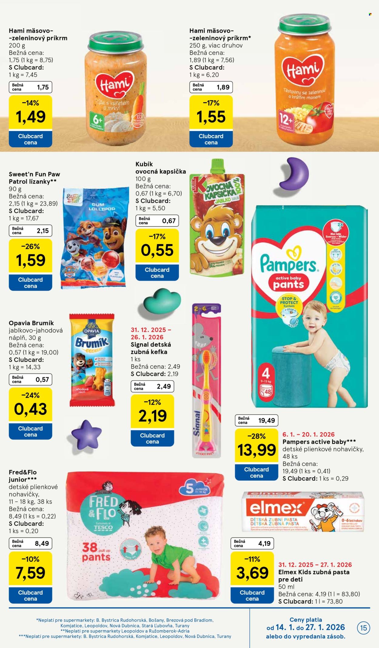 Leták TESCO supermarket - 14.1.2026 - 20.1.2026. Strana 15