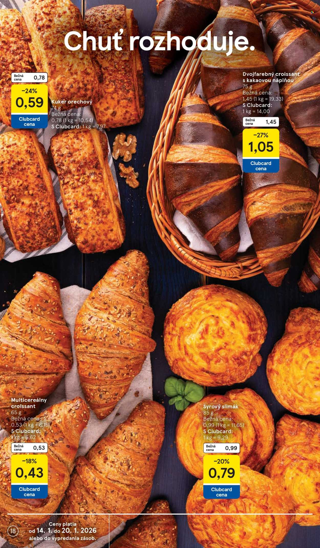 Leták TESCO supermarket - 14.1.2026 - 20.1.2026. Strana 18