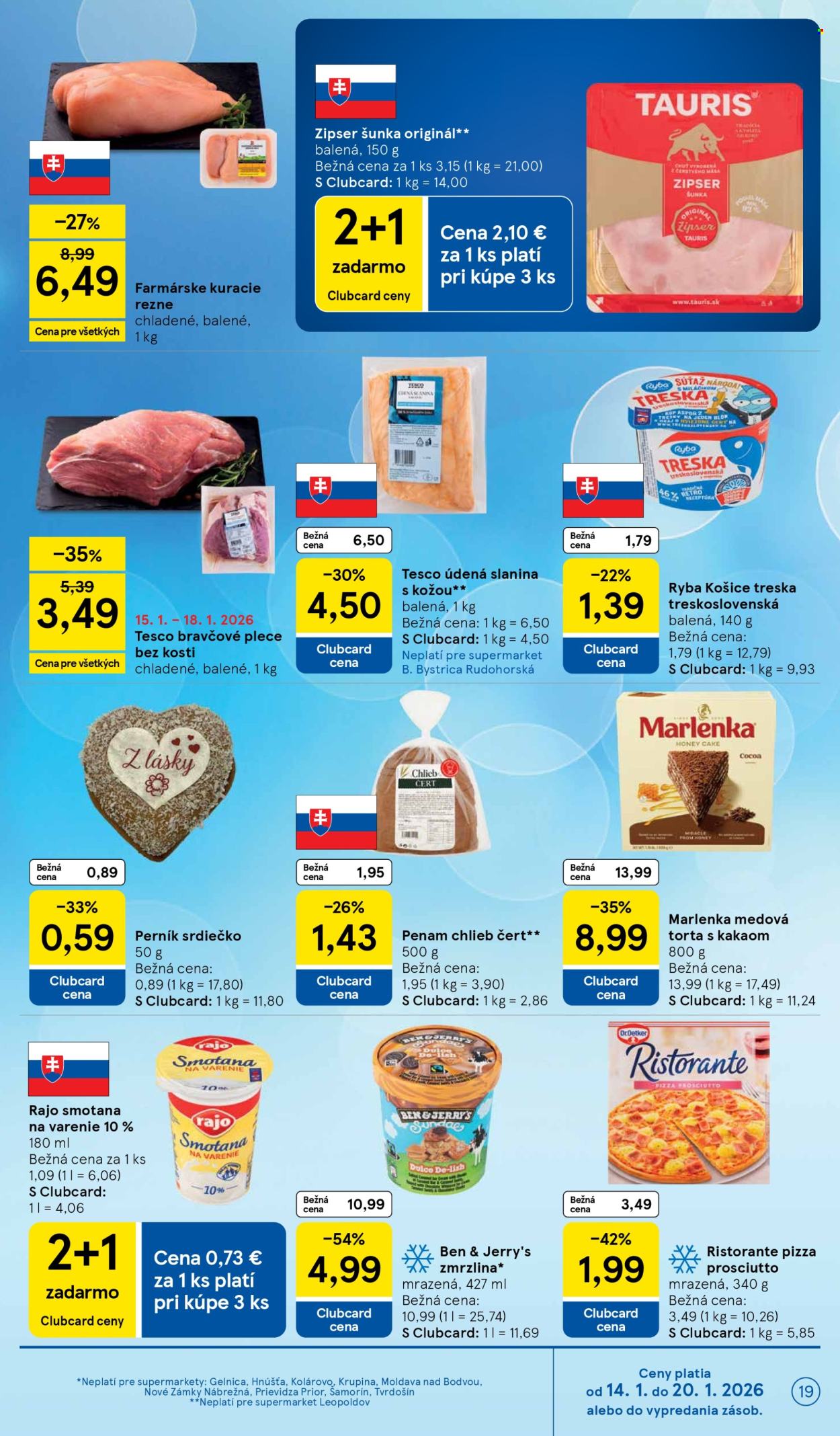 Leták TESCO supermarket - 14.1.2026 - 20.1.2026. Strana 19