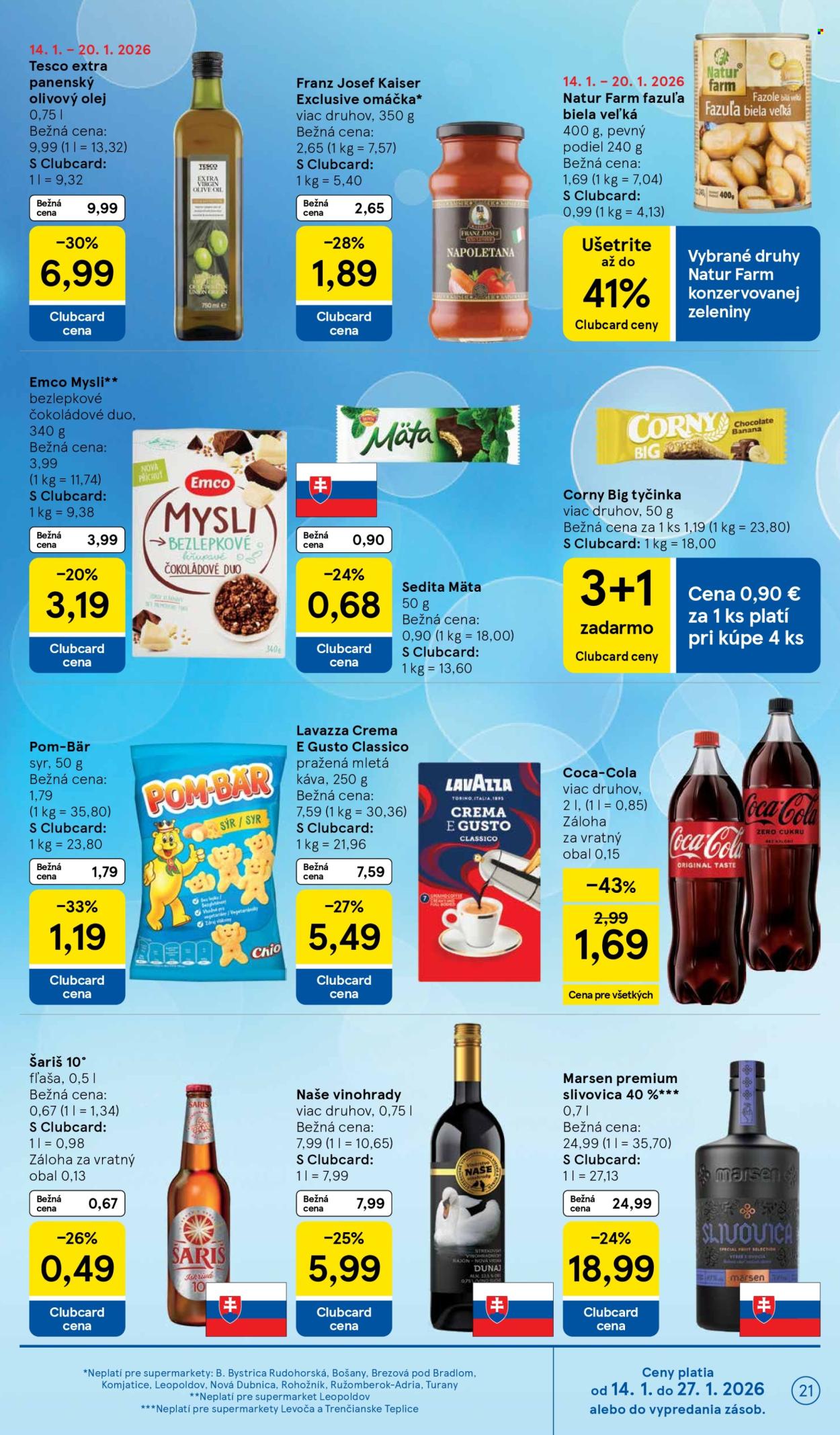Leták TESCO supermarket - 14.1.2026 - 20.1.2026. Strana 21