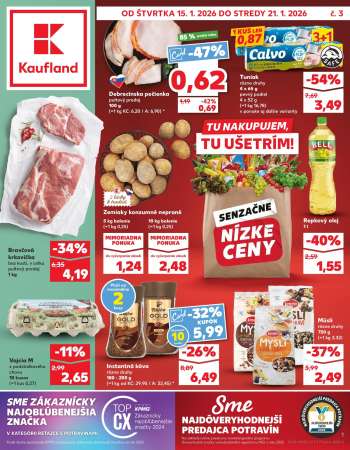 Leták Kaufland - 15.1.2026 - 21.1.2026.
