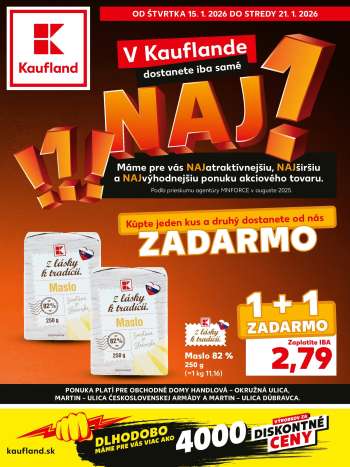 Leták Kaufland - 15.1.2026 - 21.1.2026.