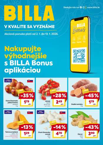 Leták Billa - 2.1.2026 - 13.1.2026.
