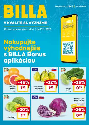 Leták Billa - 14.1.2026 - 27.1.2026.