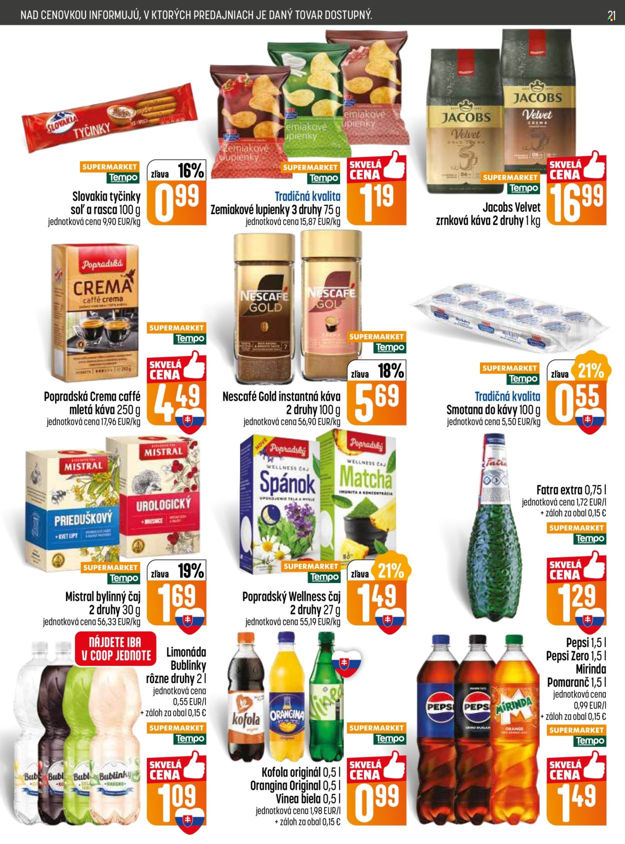 Leták COOP Jednota - 15.1.2026 - 21.1.2026. Strana 21