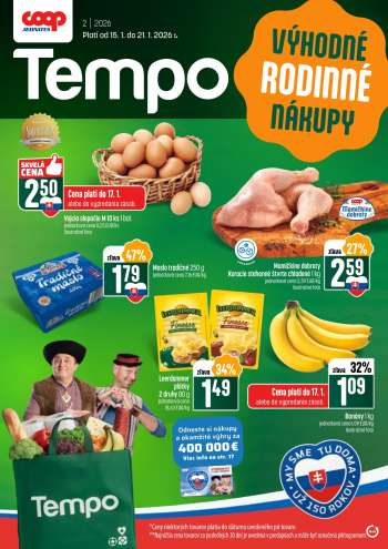 Leták COOP Jednota - 15.1.2026 - 21.1.2026.