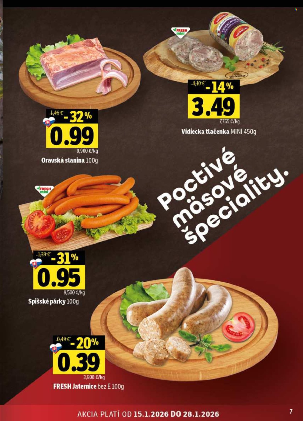 Leták FRESH - 15.1.2026 - 28.1.2026. Strana 7