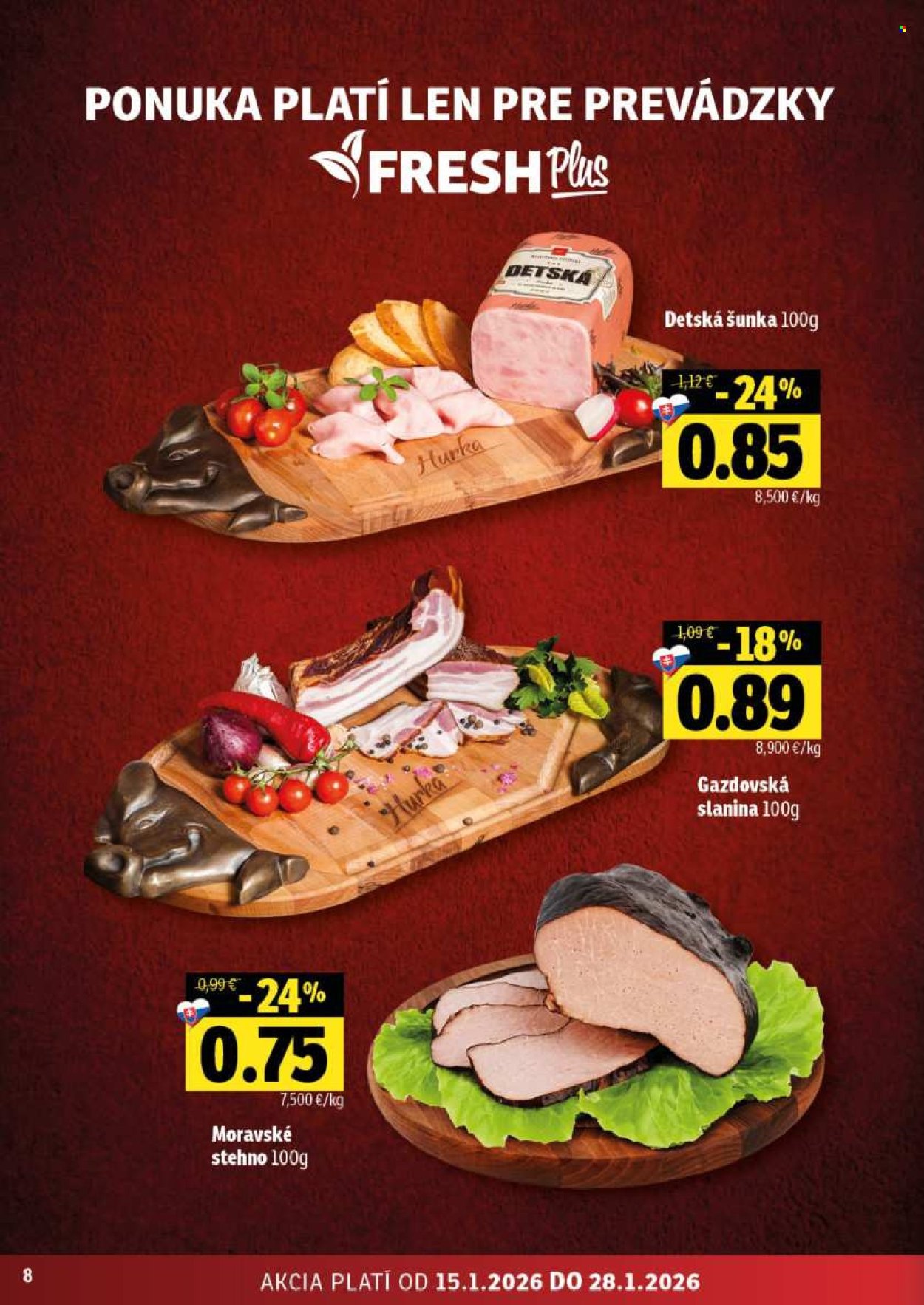 Leták FRESH - 15.1.2026 - 28.1.2026. Strana 8