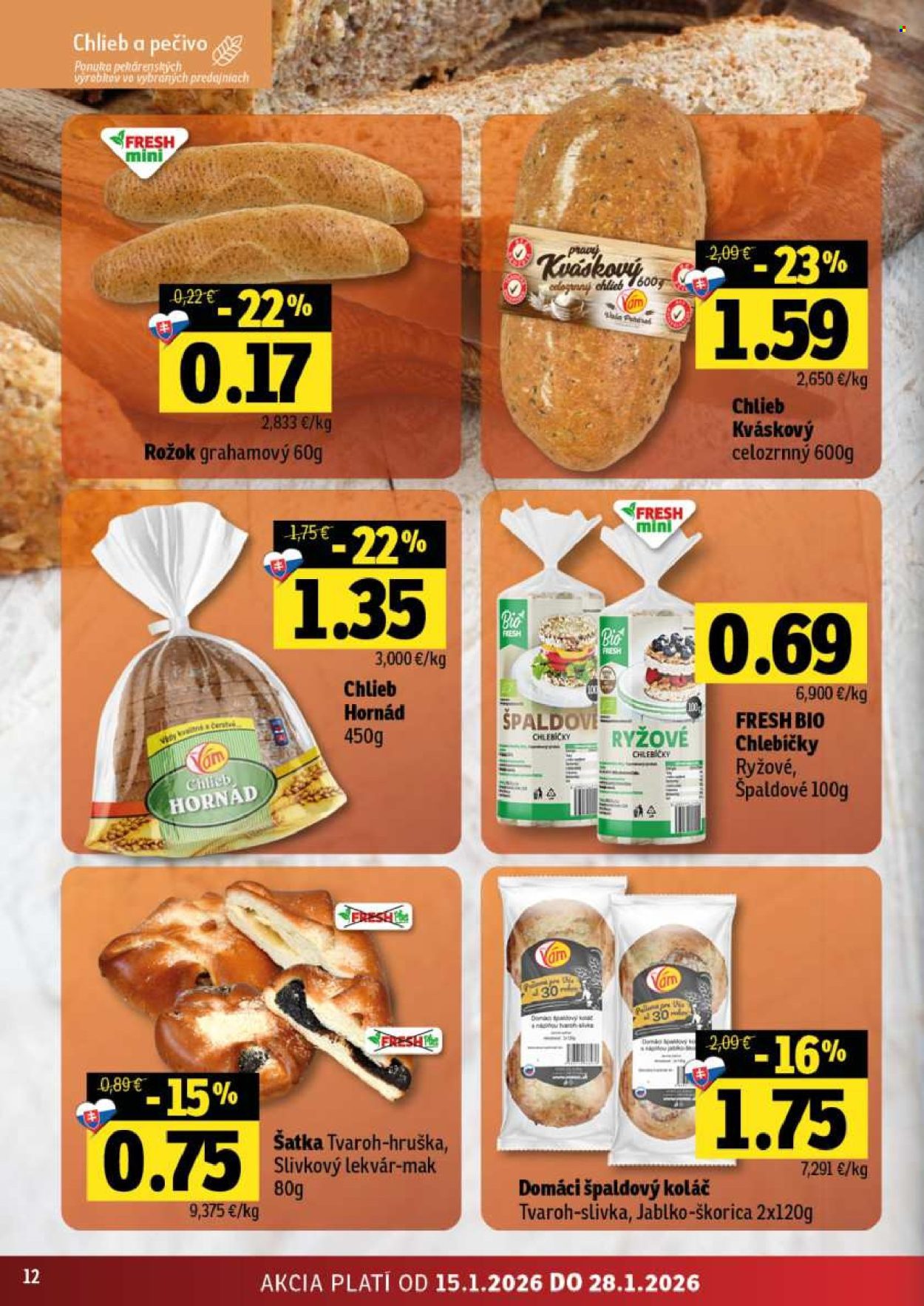 Leták FRESH - 15.1.2026 - 28.1.2026. Strana 12