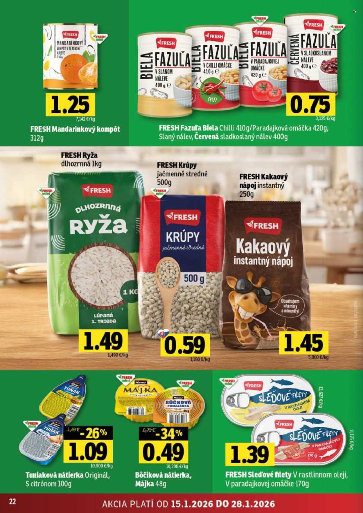Leták FRESH - 15.1.2026 - 28.1.2026. Strana 22