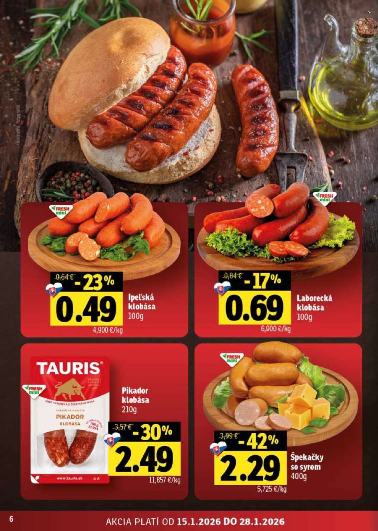 Leták FRESH - 15.1.2026 - 28.1.2026. Strana 6