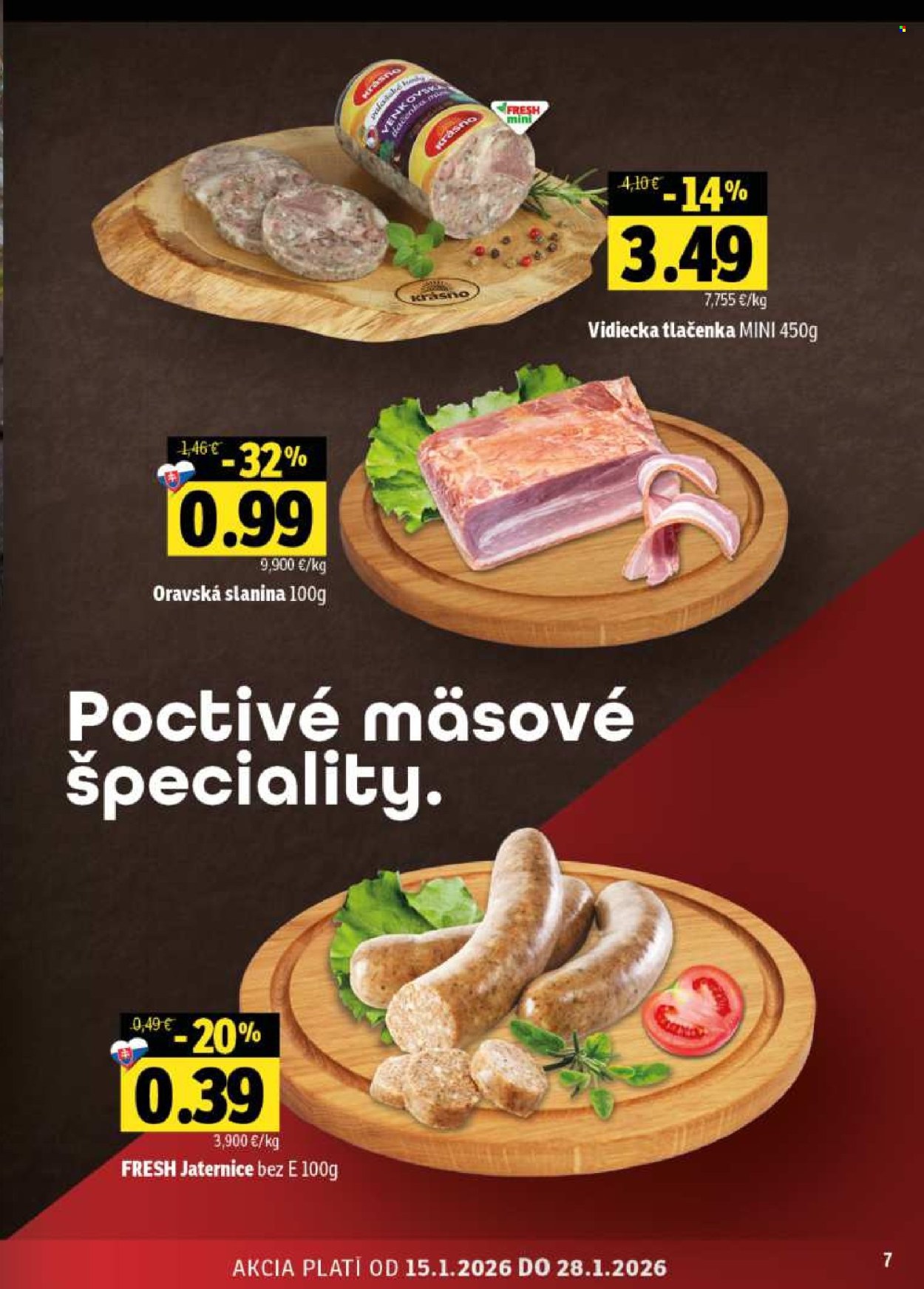 Leták FRESH - 15.1.2026 - 28.1.2026. Strana 7