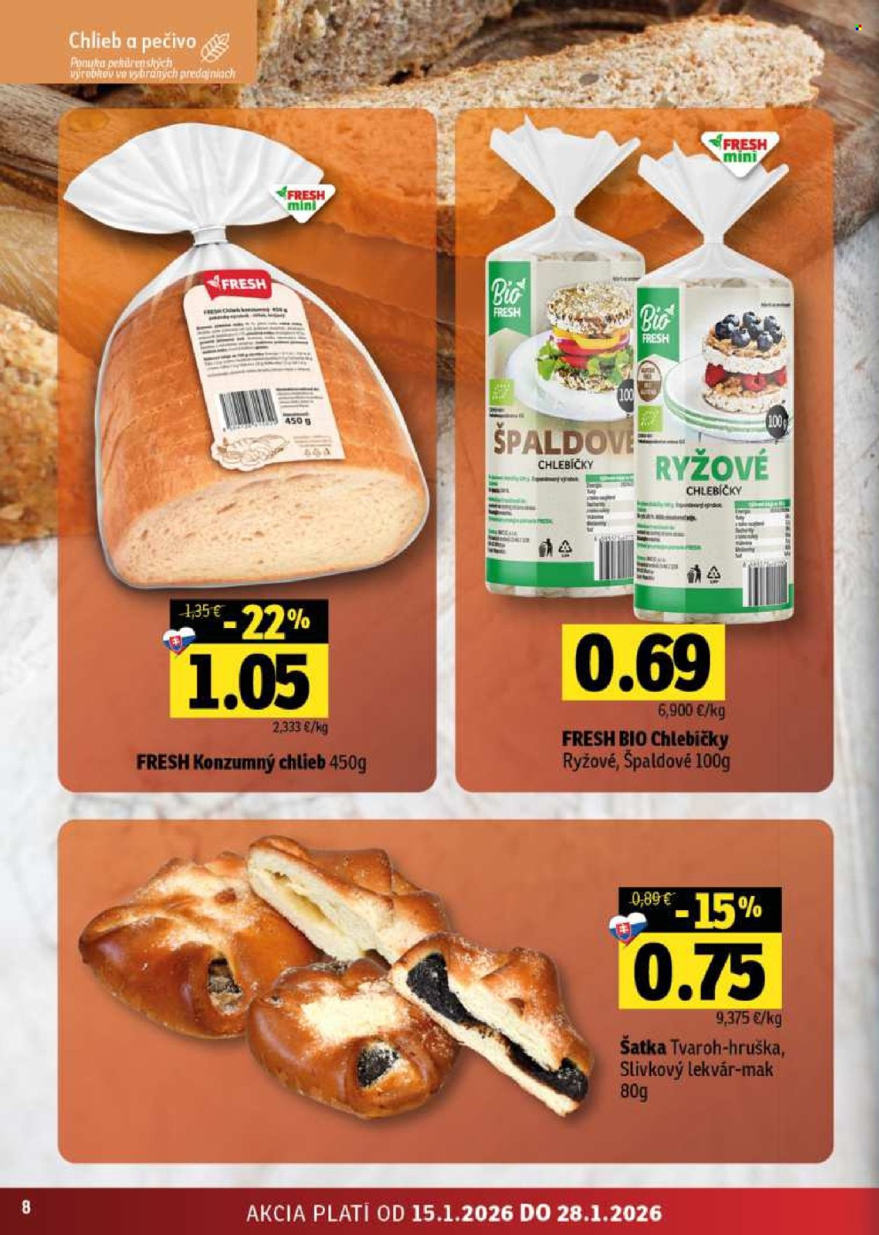 Leták FRESH - 15.1.2026 - 28.1.2026. Strana 8