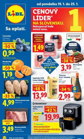 Leták Lidl - 19.1.2026 - 25.1.2026.