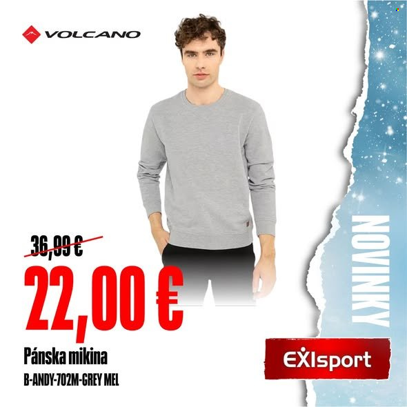 Leták Exisport. Strana 1