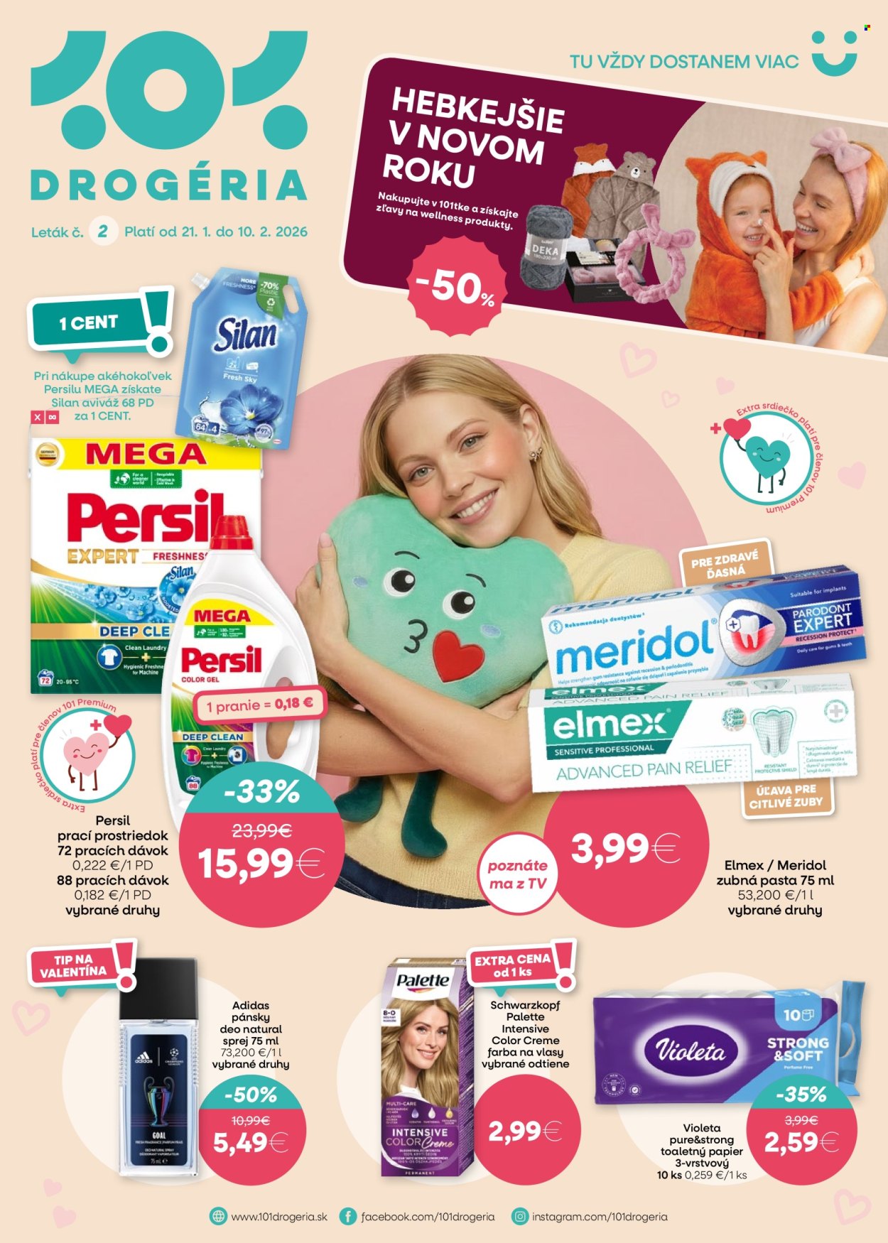 Leták 101 Drogerie - 21.1.2026 - 10.2.2026. Strana 1