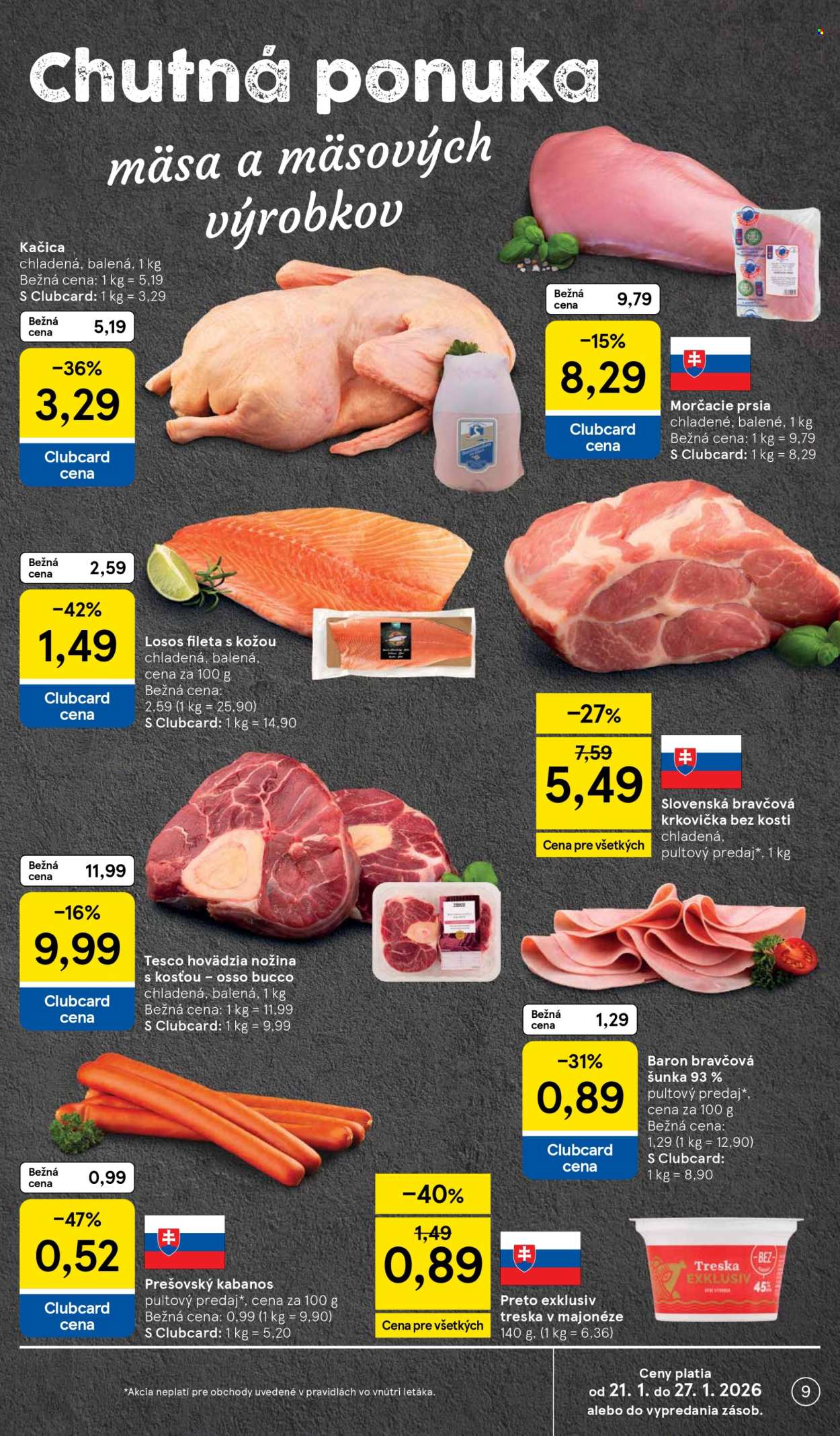 Leták TESCO - 21.1.2026 - 27.1.2026. Strana 9
