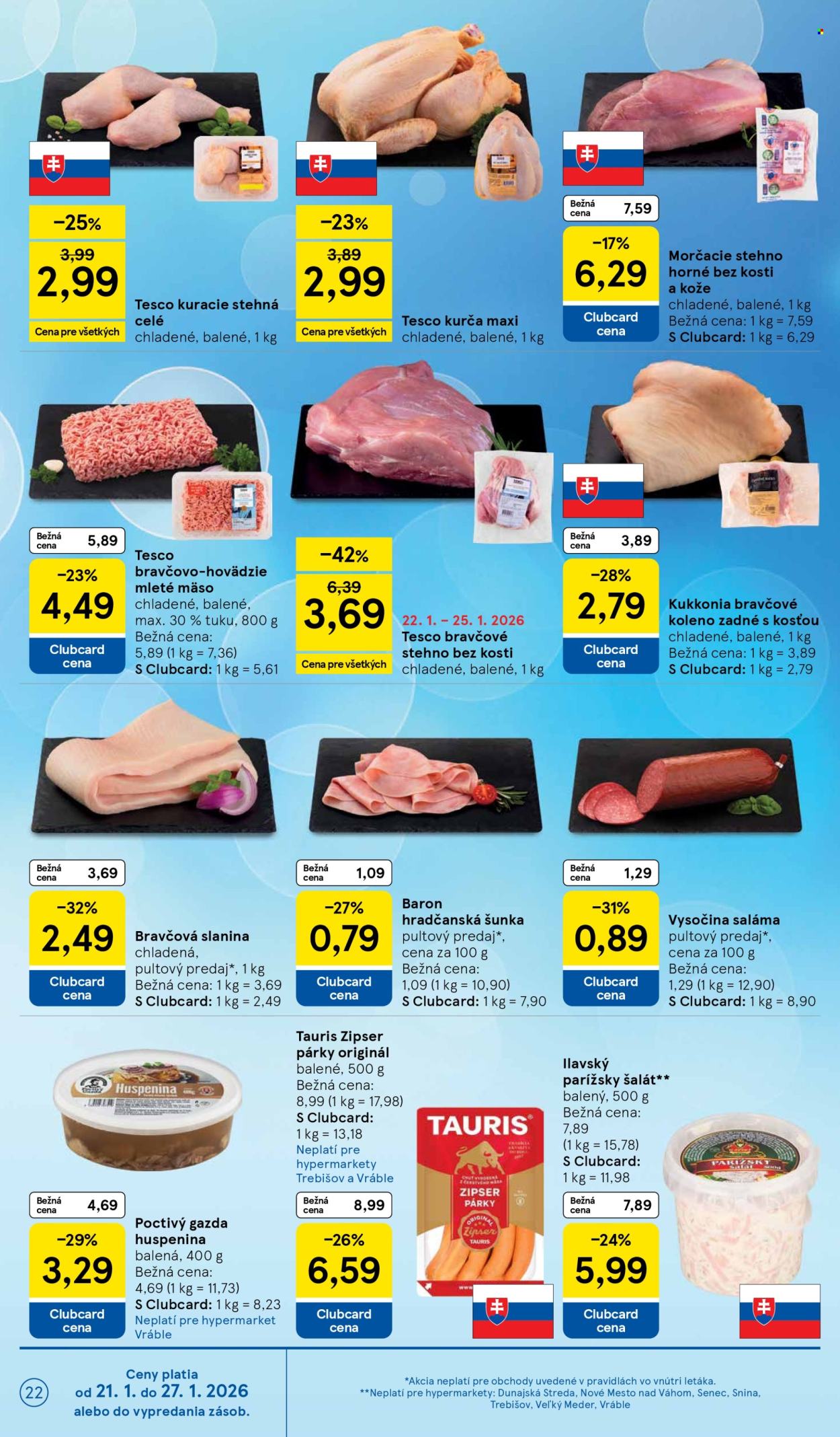 Leták TESCO - 21.1.2026 - 27.1.2026. Strana 22