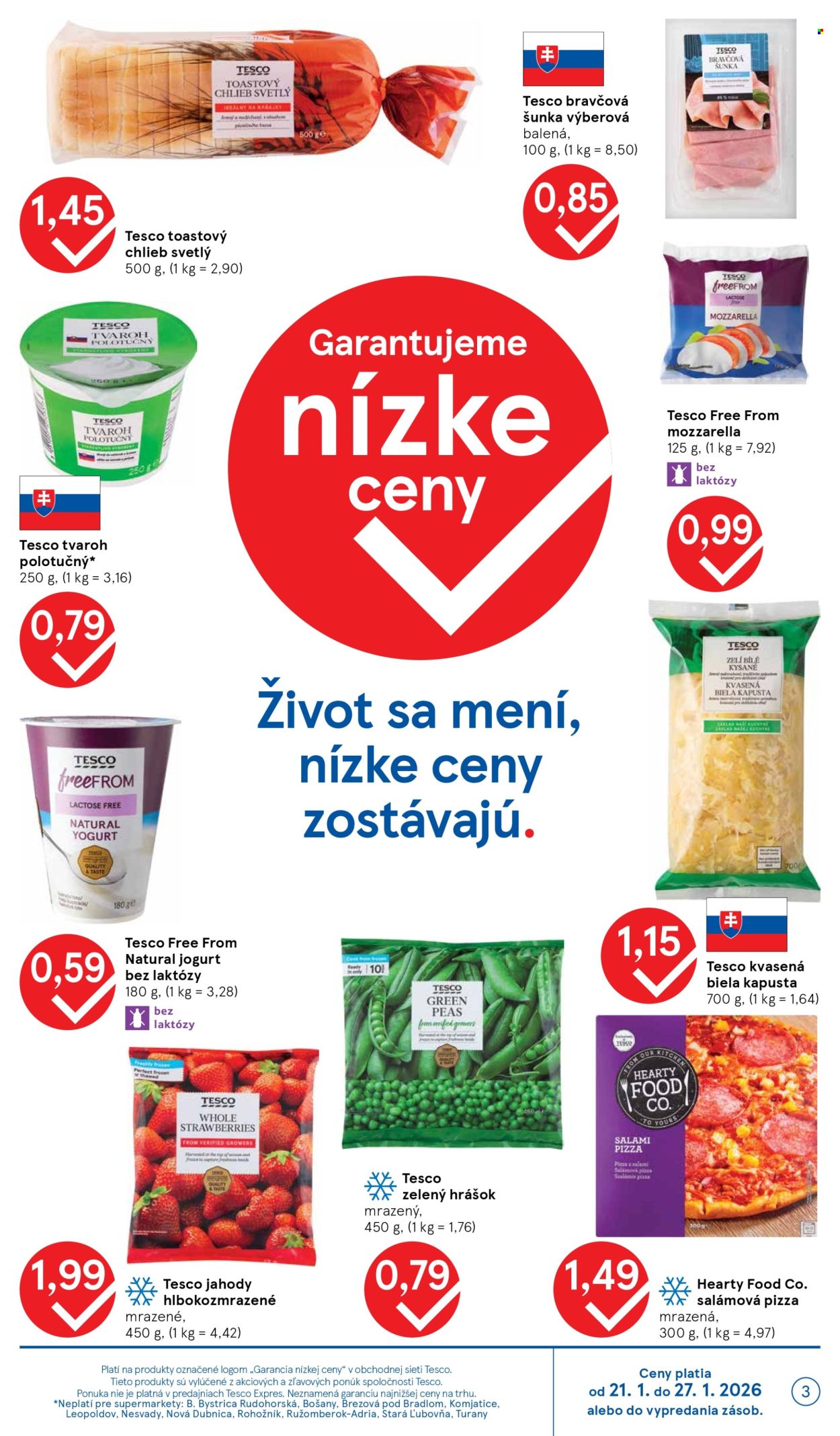 Leták TESCO supermarket - 21.1.2026 - 27.1.2026. Strana 3