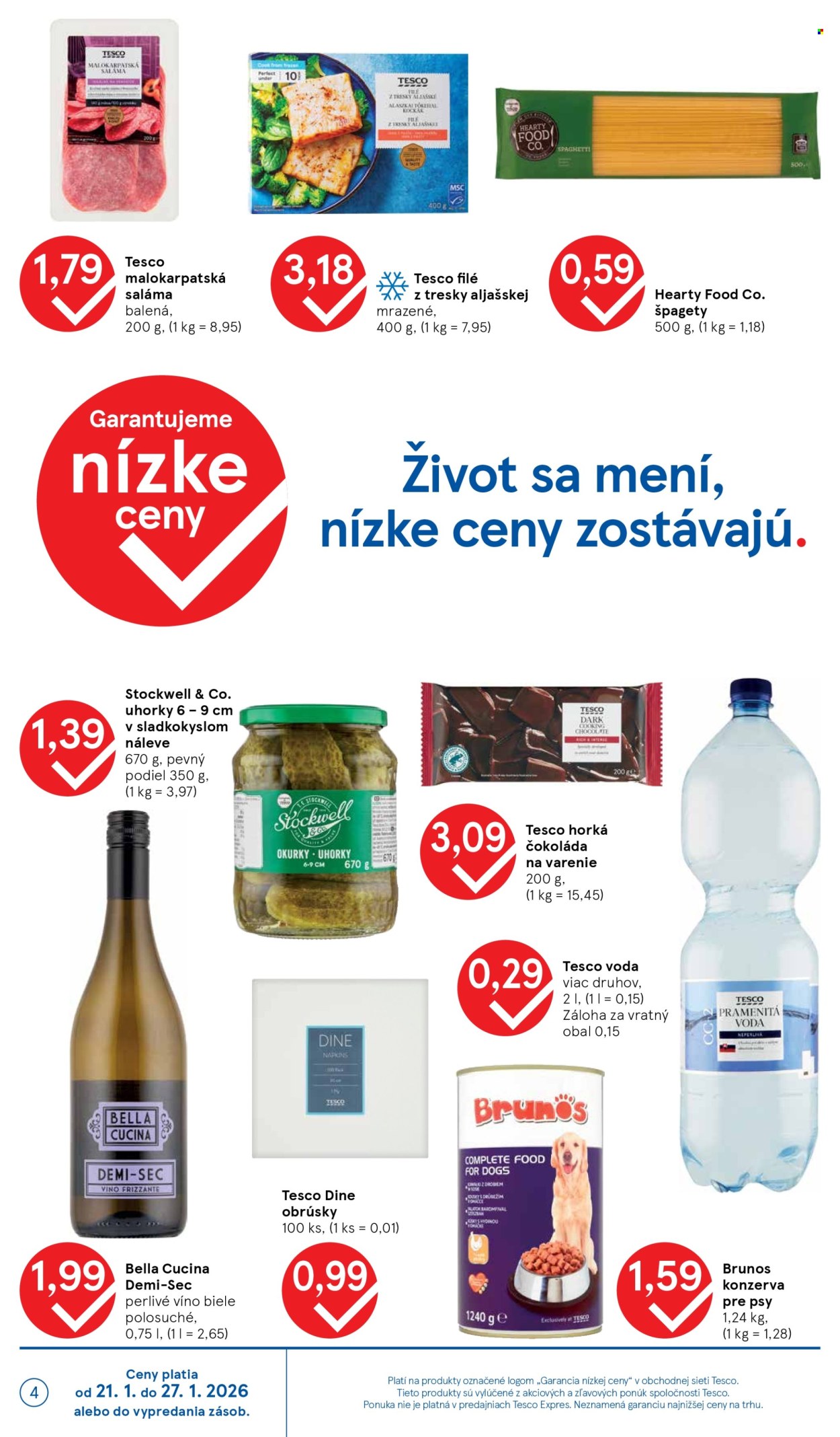 Leták TESCO supermarket - 21.1.2026 - 27.1.2026. Strana 4