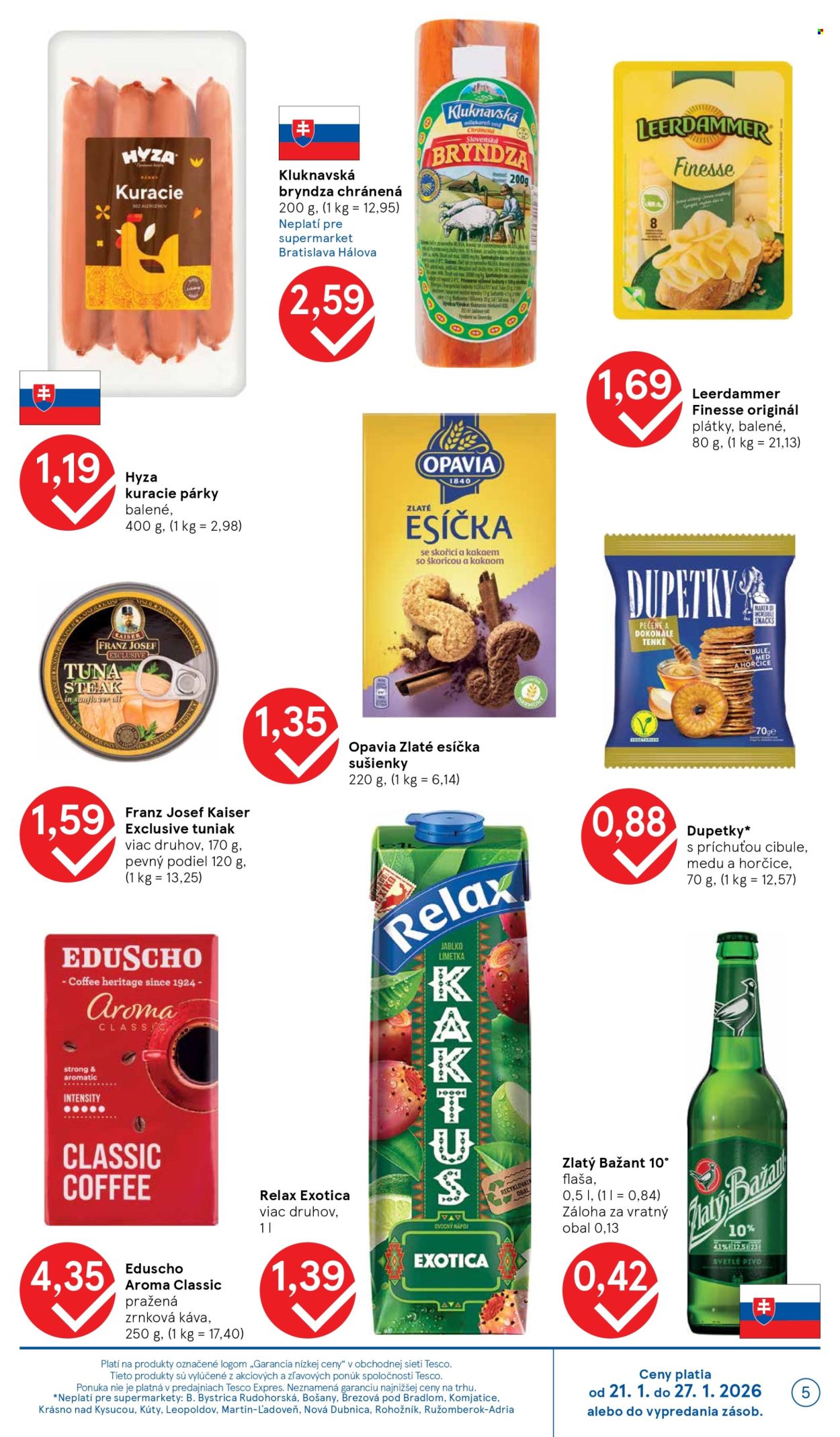 Leták TESCO supermarket - 21.1.2026 - 27.1.2026. Strana 5