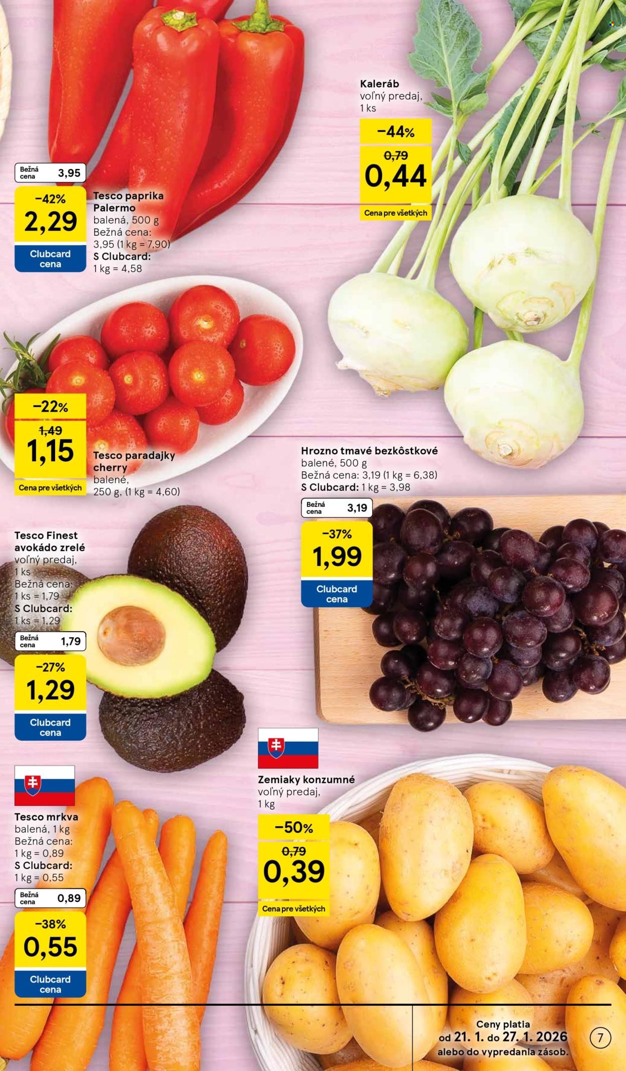 Leták TESCO supermarket - 21.1.2026 - 27.1.2026. Strana 7