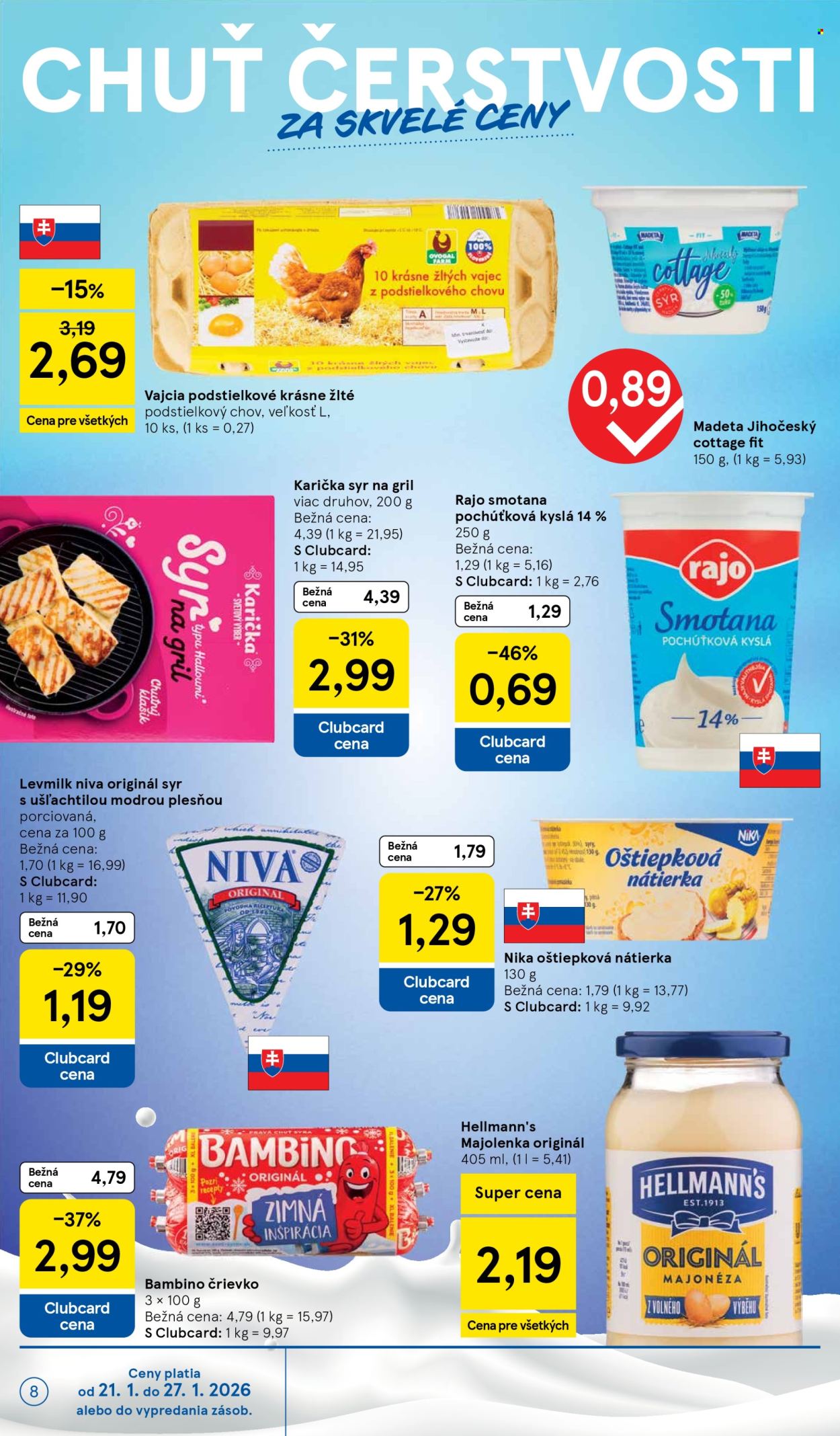 Leták TESCO supermarket - 21.1.2026 - 27.1.2026. Strana 8