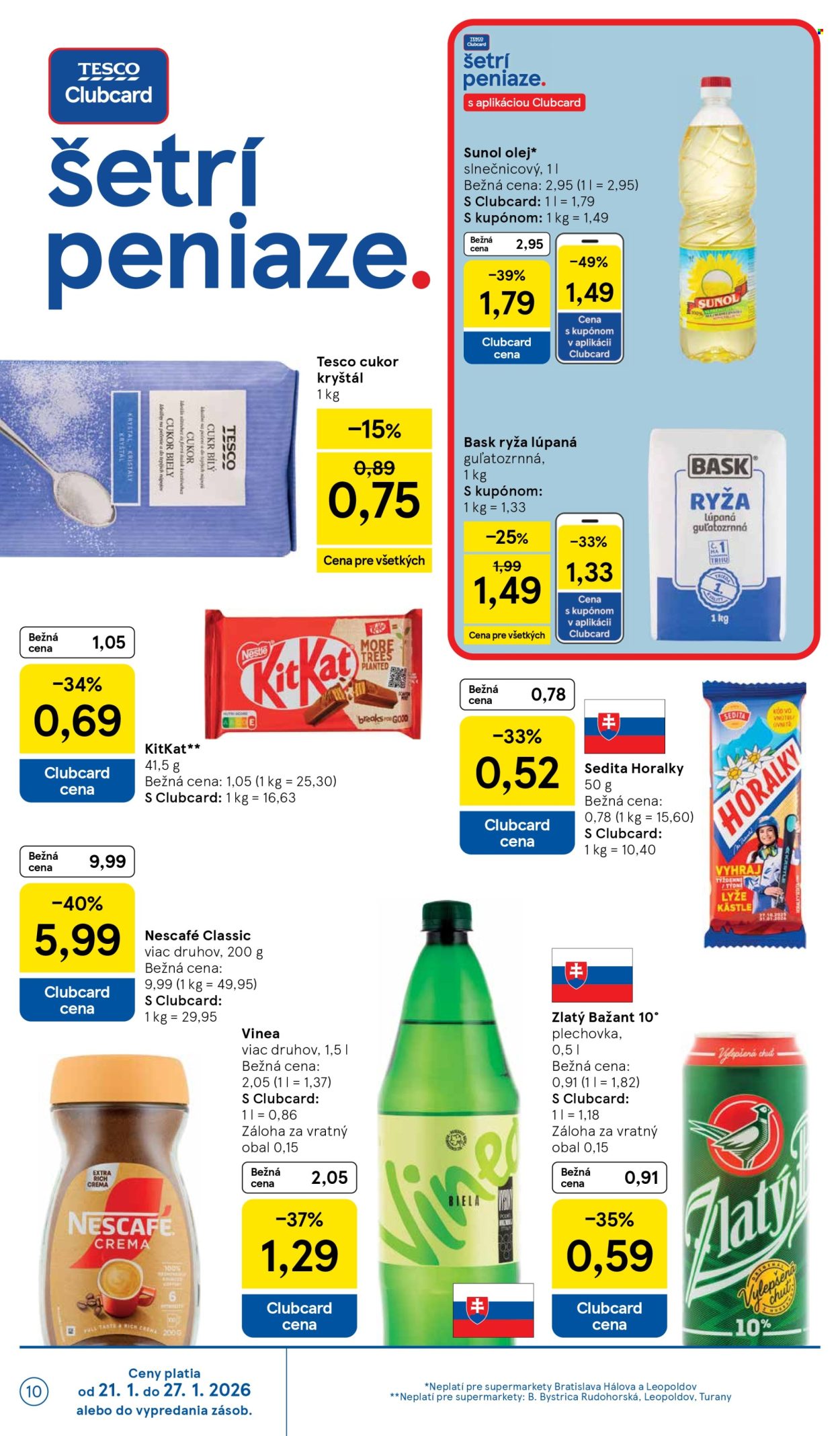 Leták TESCO supermarket - 21.1.2026 - 27.1.2026. Strana 10