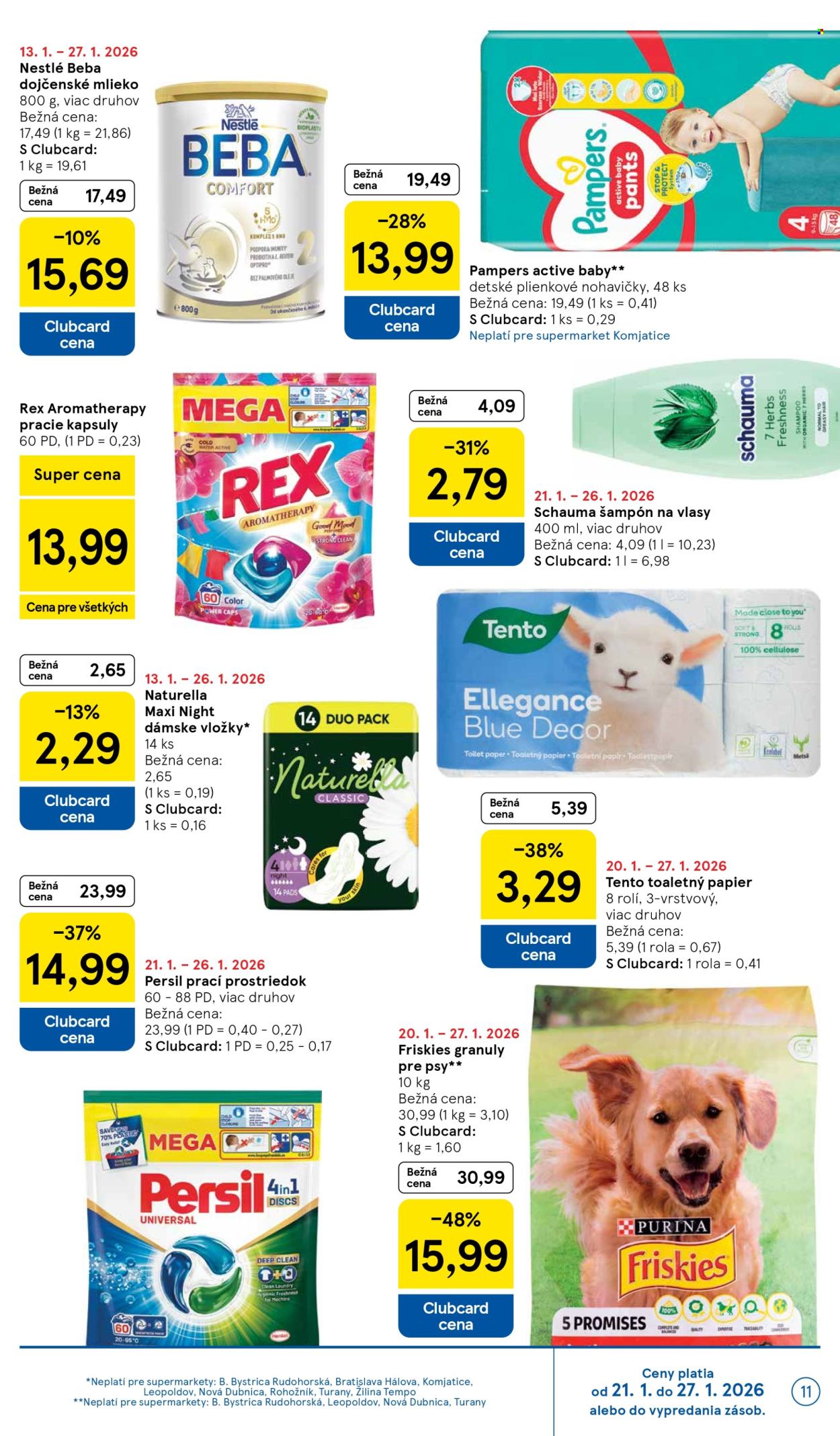 Leták TESCO supermarket - 21.1.2026 - 27.1.2026. Strana 11