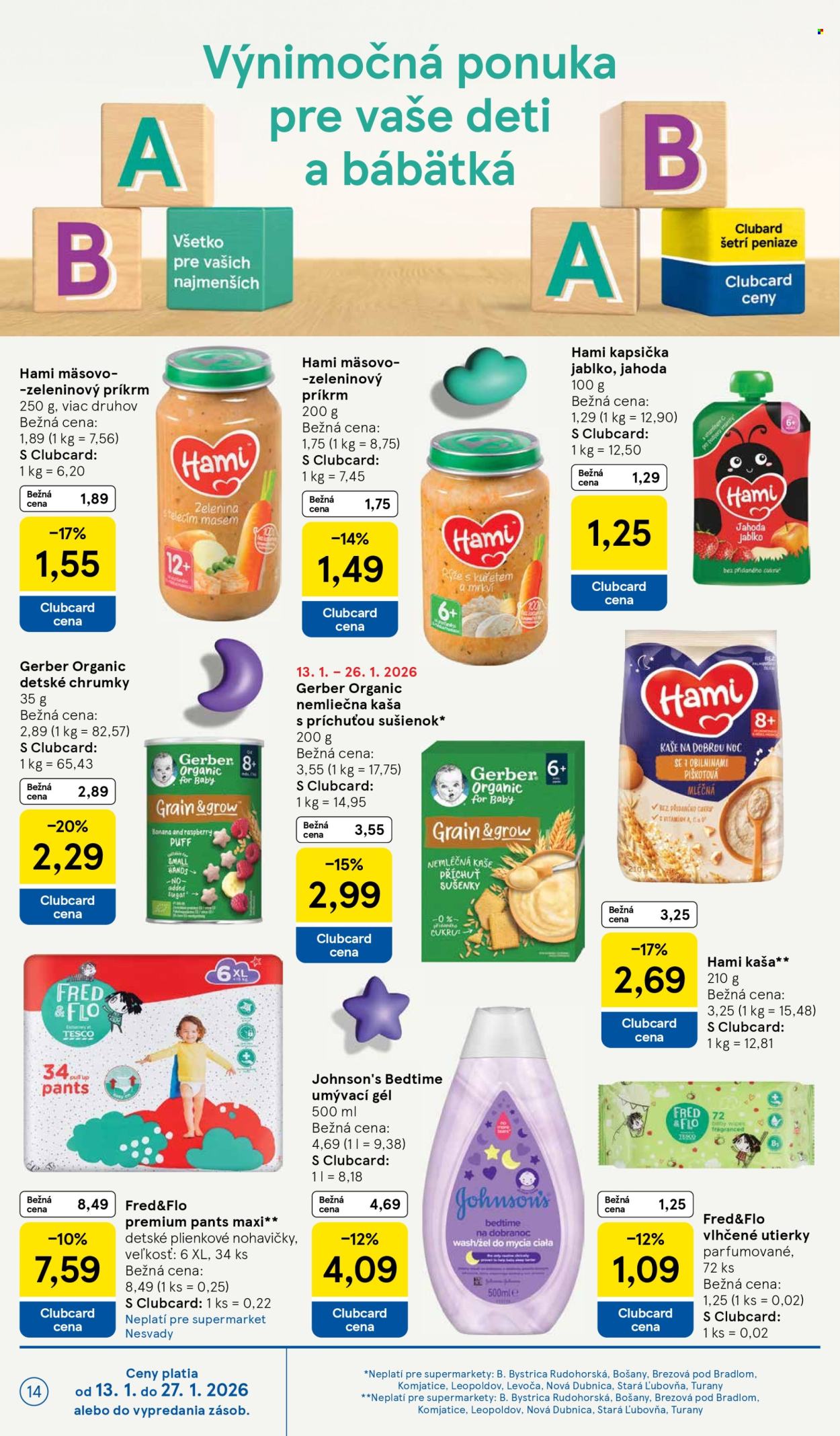 Leták TESCO supermarket - 21.1.2026 - 27.1.2026. Strana 14