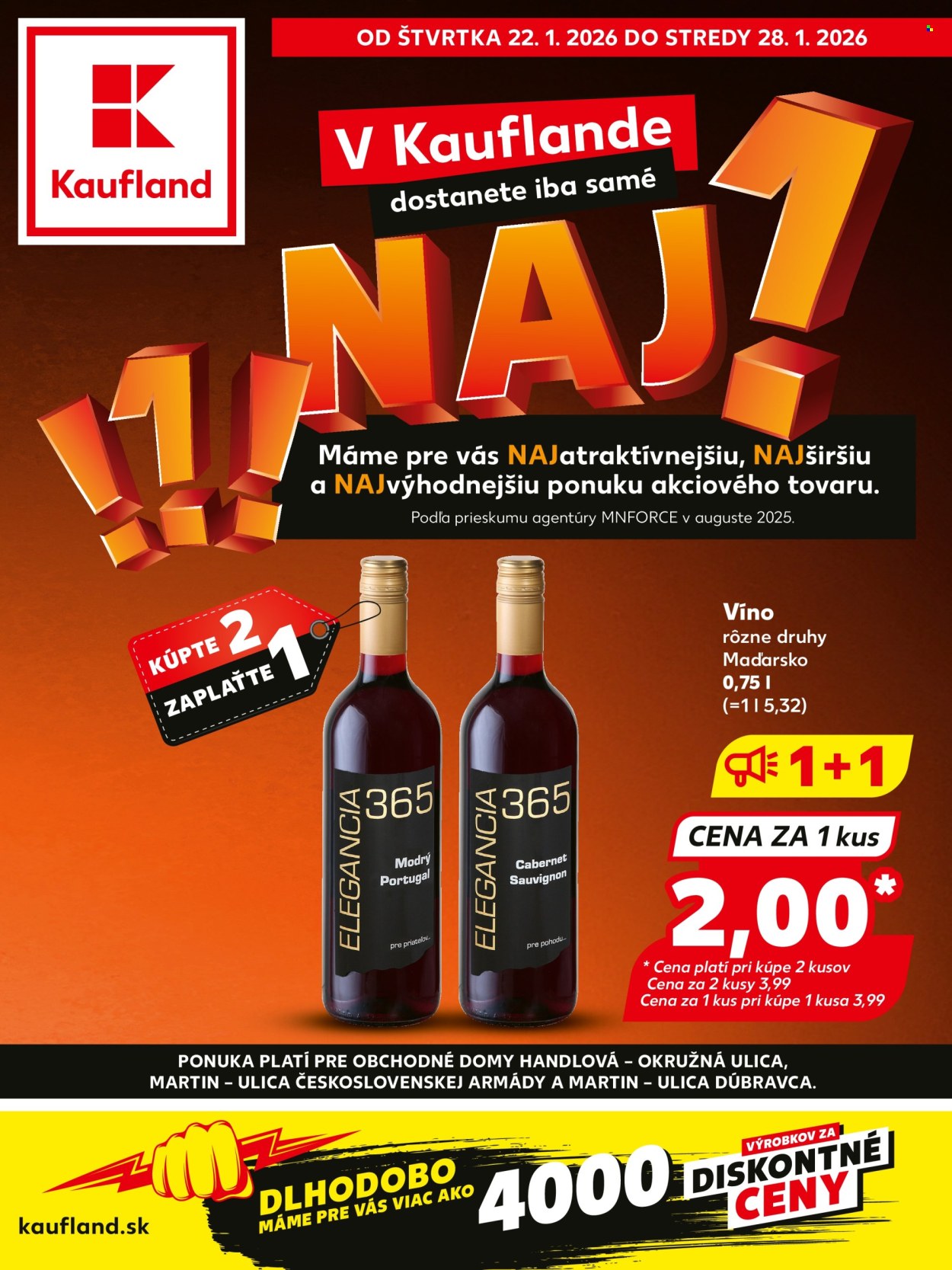 Leták Kaufland - 22.1.2026 - 28.1.2026. Strana 1