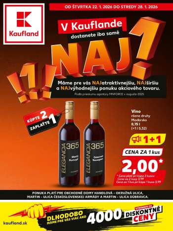 Leták Kaufland - 22.1.2026 - 28.1.2026.