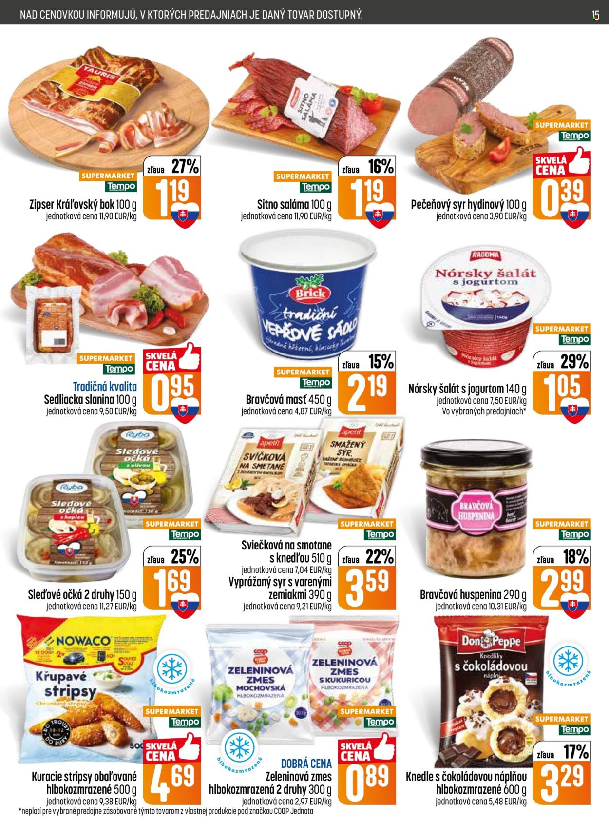Leták COOP Jednota - 22.1.2026 - 28.1.2026. Strana 15