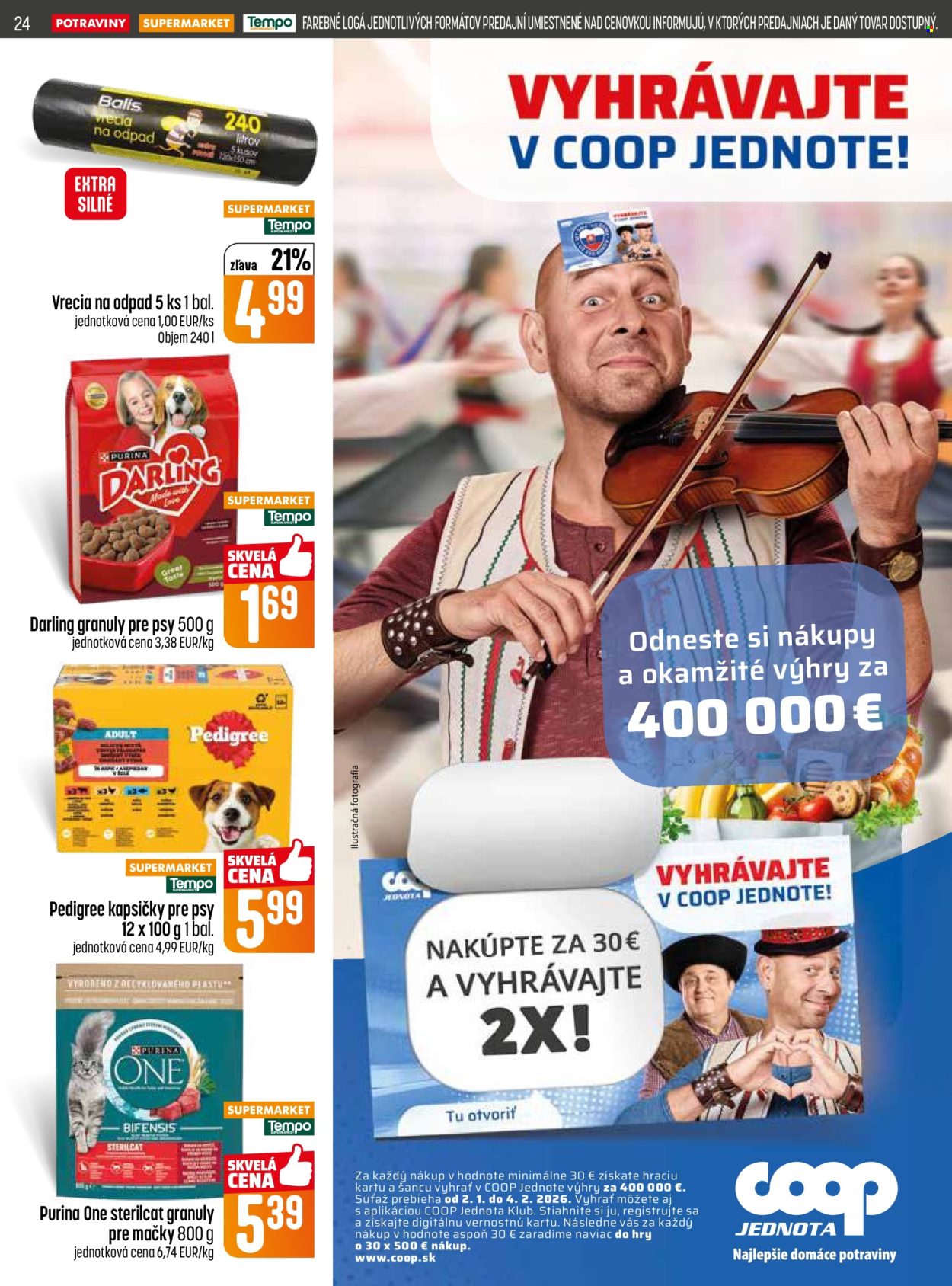 Leták COOP Jednota - 22.1.2026 - 28.1.2026. Strana 24