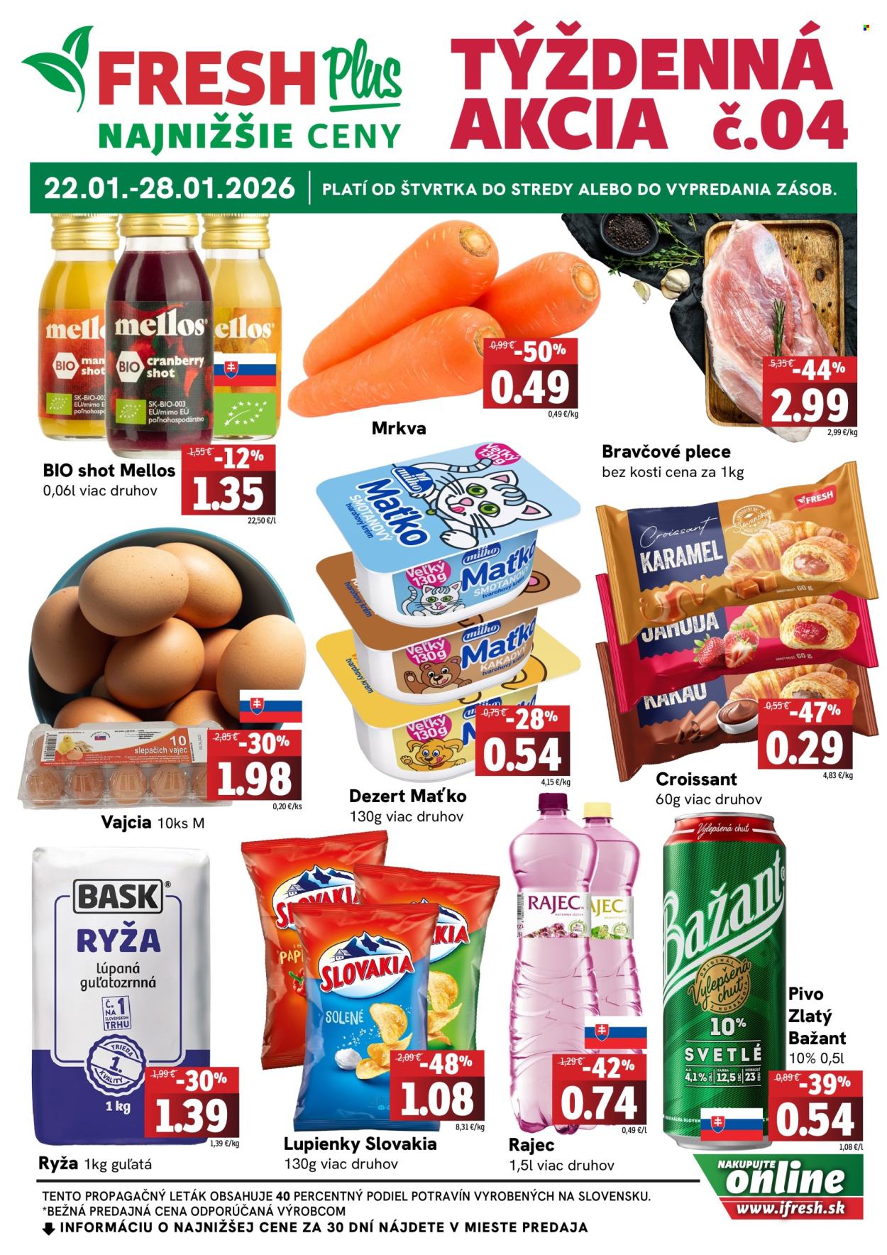 Leták FRESH - 22.1.2026 - 28.1.2026. Strana 1