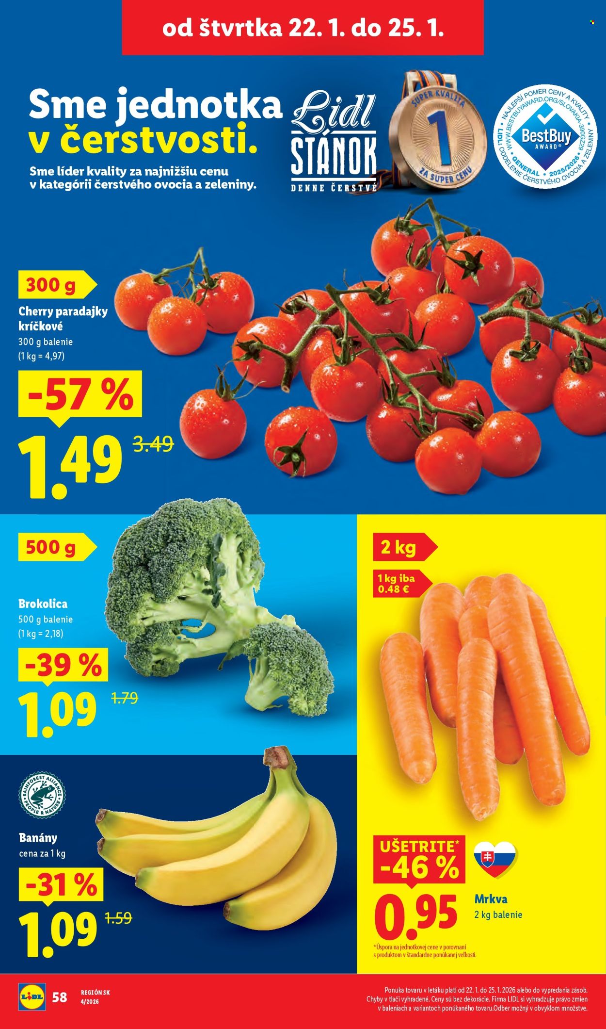 Leták Lidl - 22.1.2026 - 25.1.2026. Strana 4