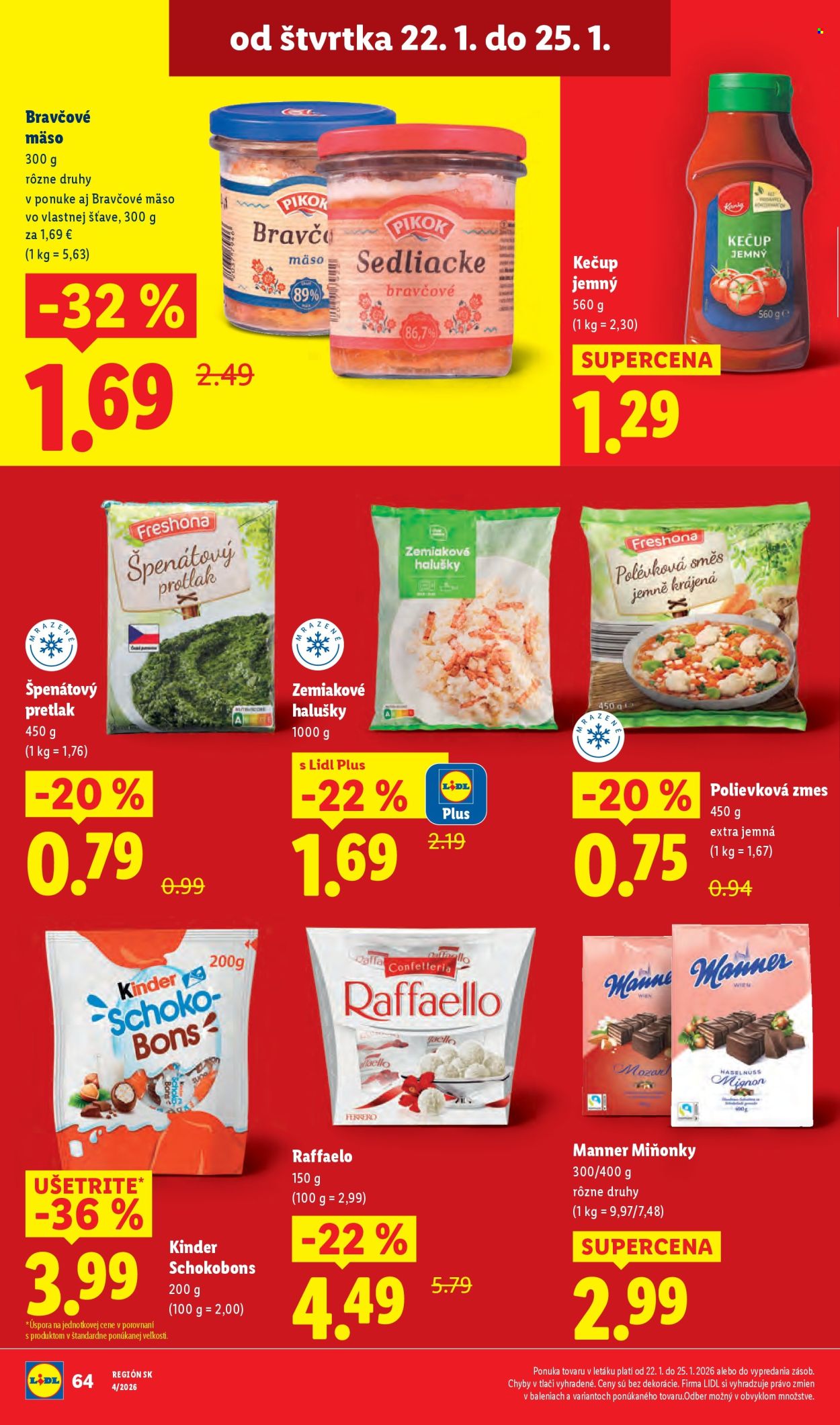 Leták Lidl - 22.1.2026 - 25.1.2026. Strana 10