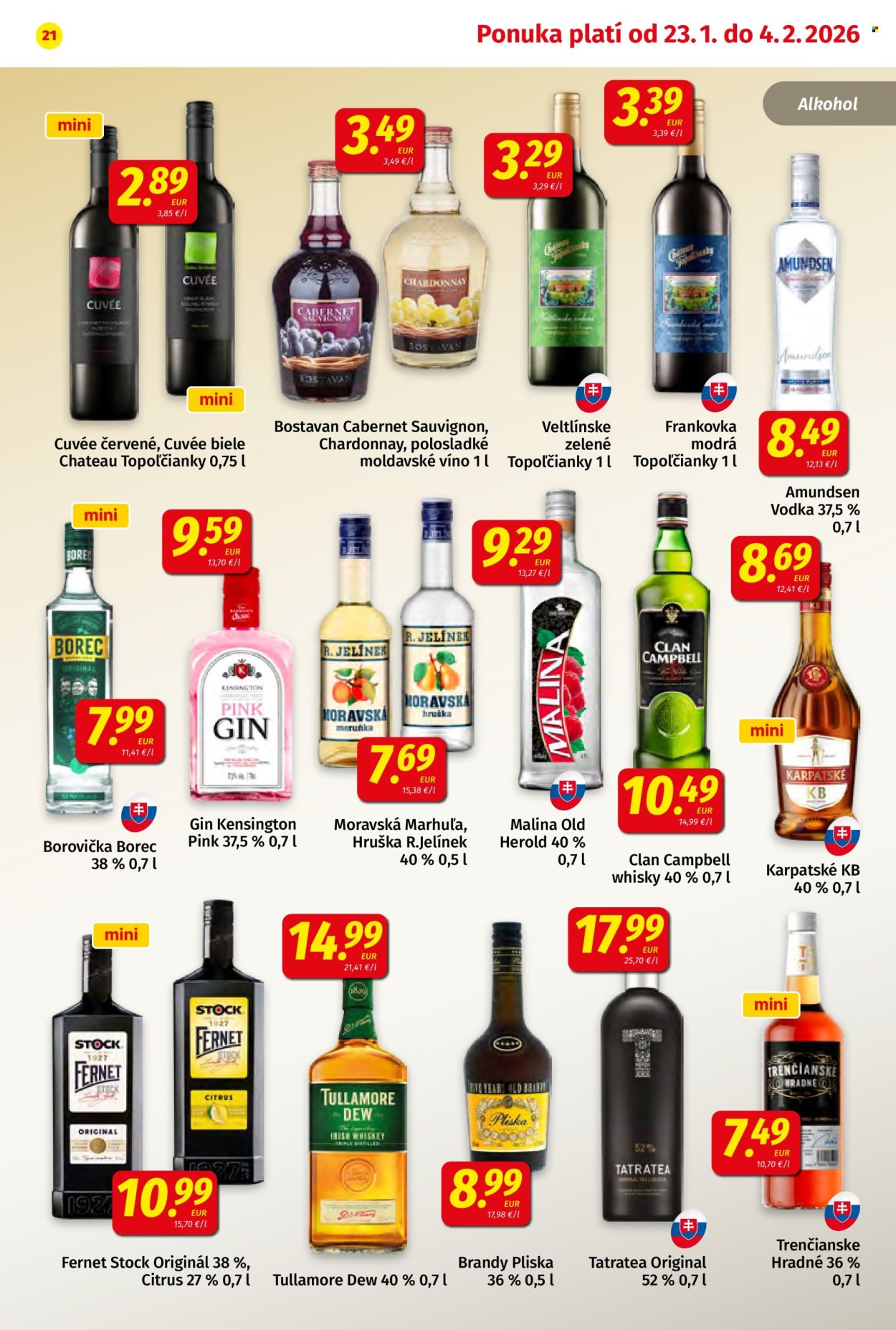 Leták Potraviny KORUNA - 23.1.2026 - 4.2.2026. Strana 21