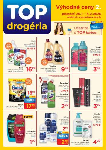 Leták TOP drogéria - 26.1.2026 - 4.2.2026.