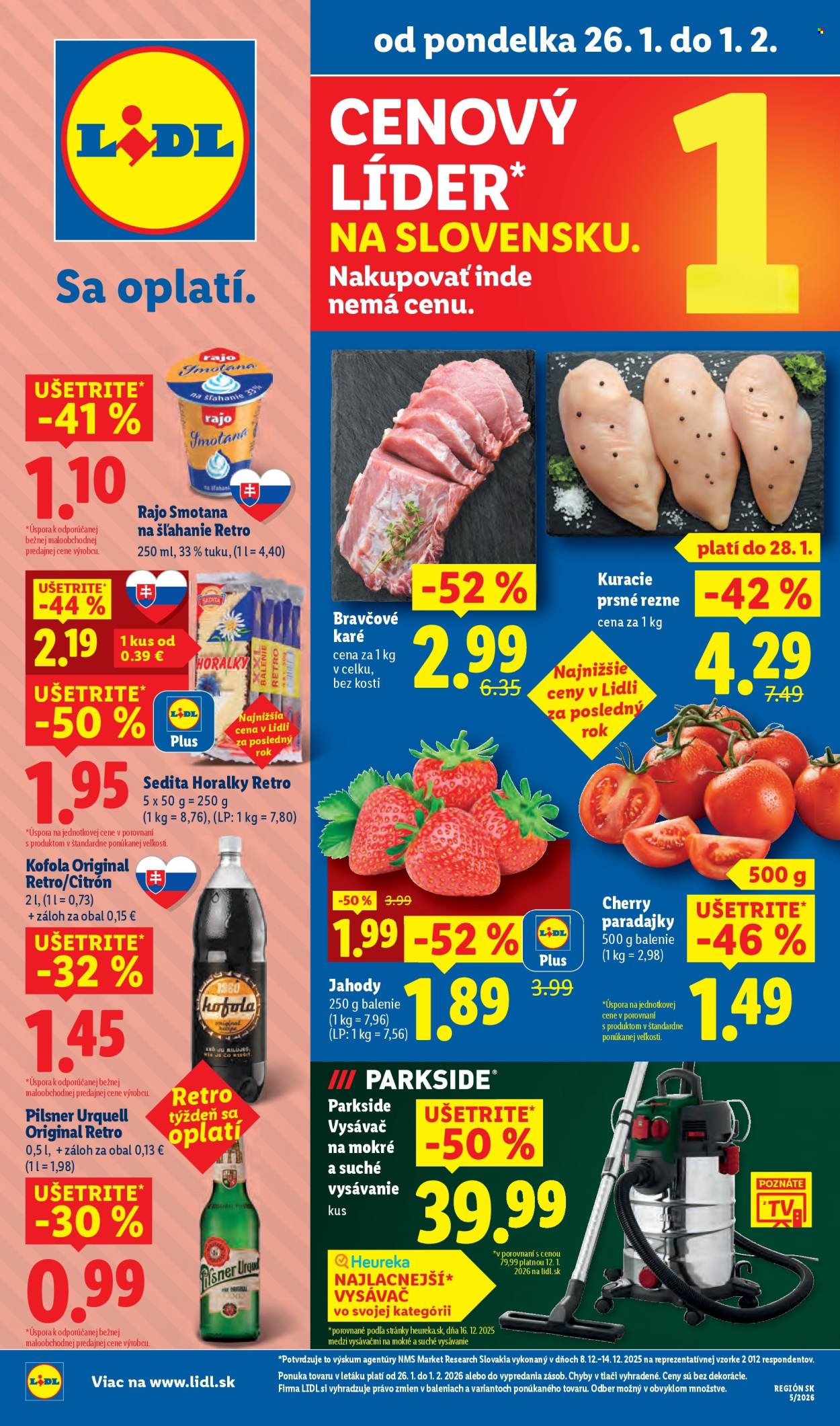 Leták Lidl - 26.1.2026 - 1.2.2026. Strana 1