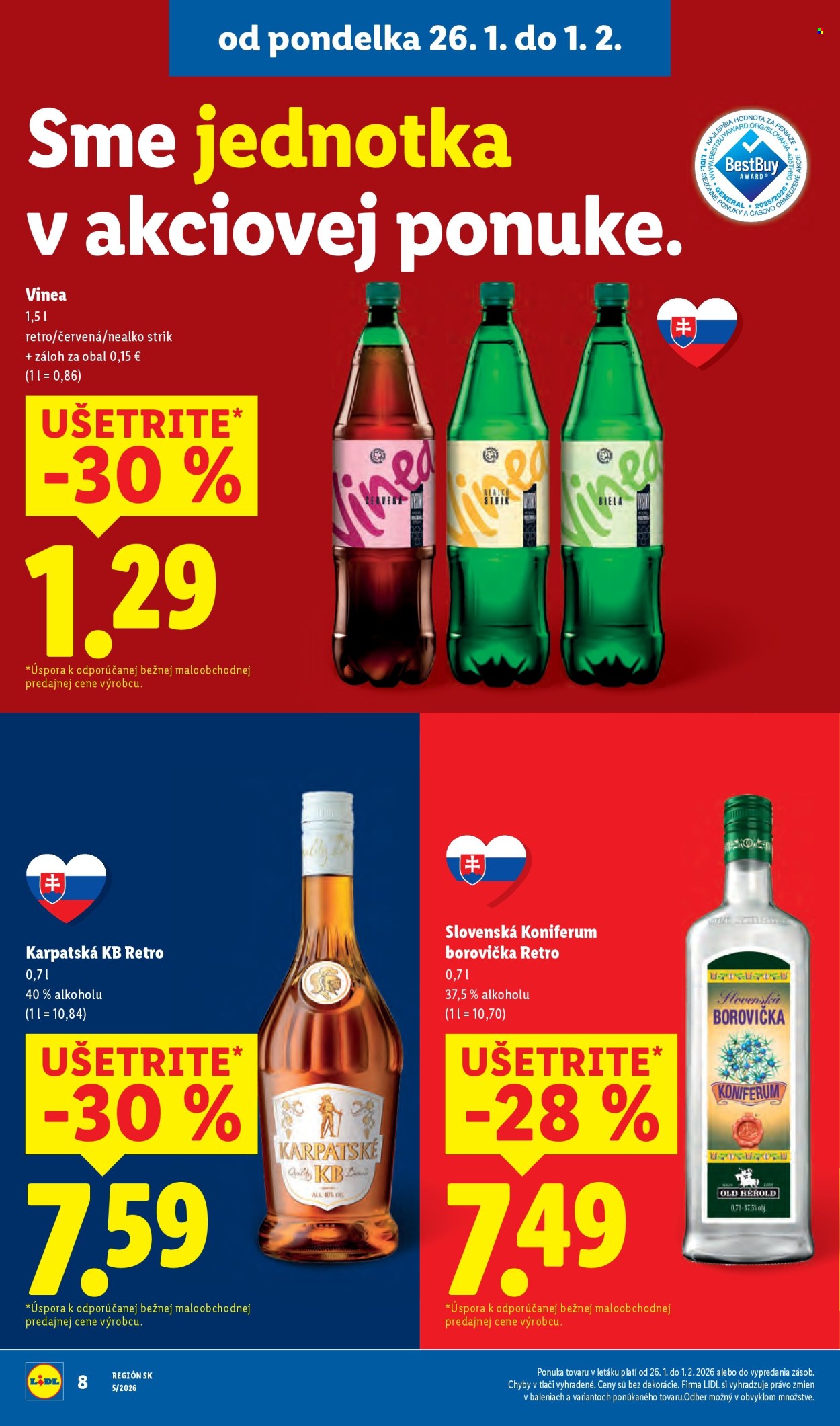 Leták Lidl - 26.1.2026 - 1.2.2026. Strana 8