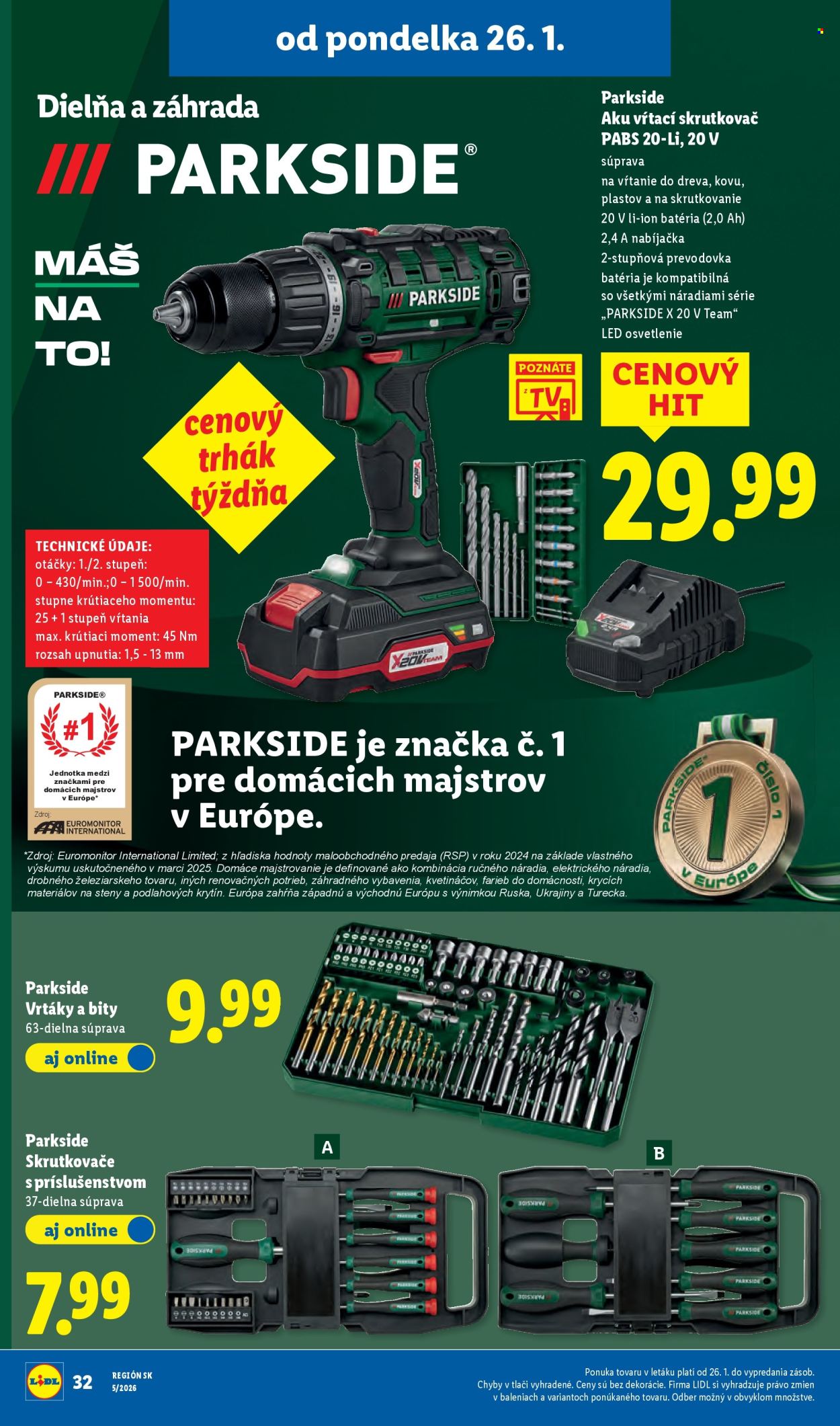 Leták Lidl - 26.1.2026 - 1.2.2026. Strana 44